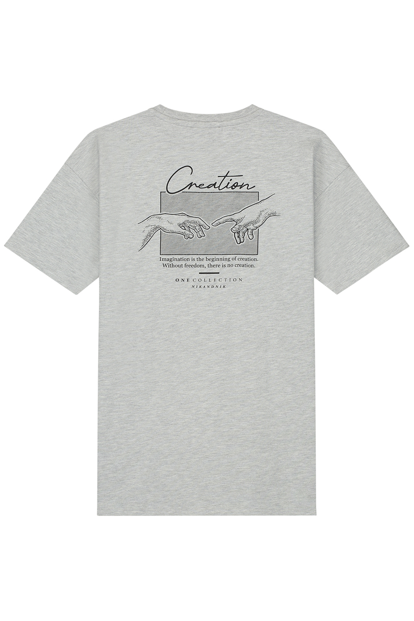 CREATION T-SHIRT GREY MELANGE 4