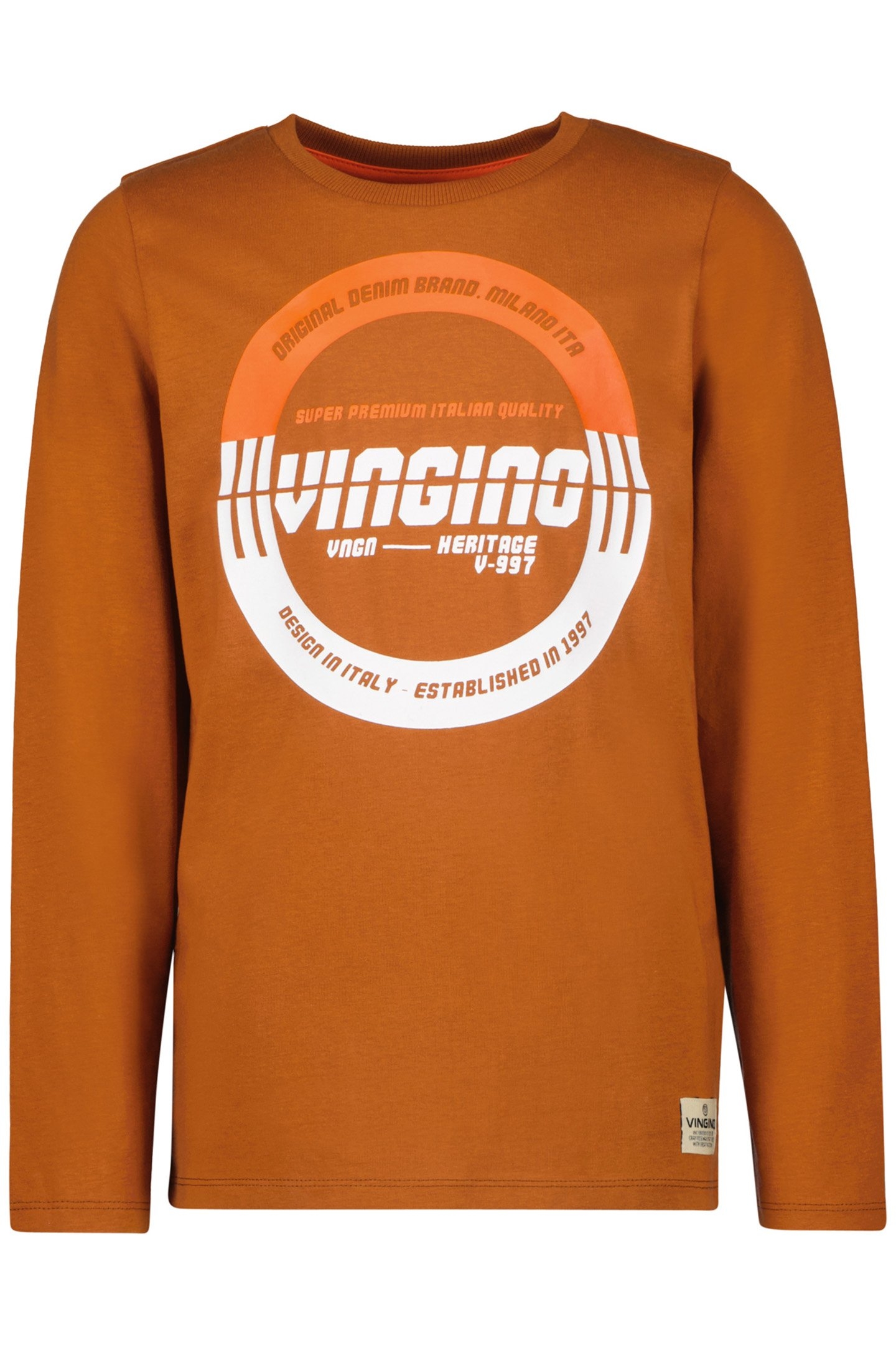 BOY'S JACKS T-SHIRT RUSTY BROWN 1