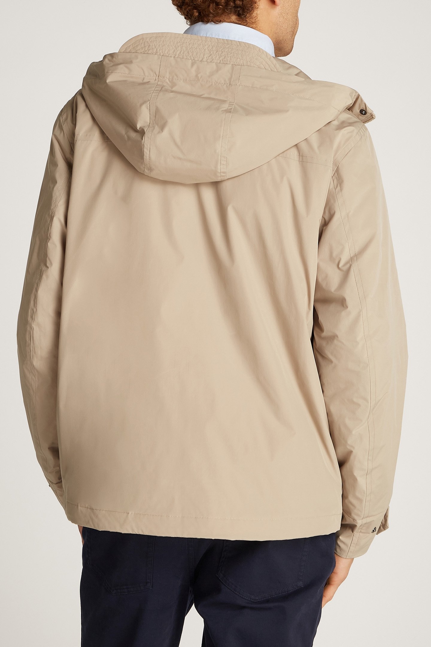 PACKABLE HOODED JACKET, REGULAR FIT, SANDALWOOD 2