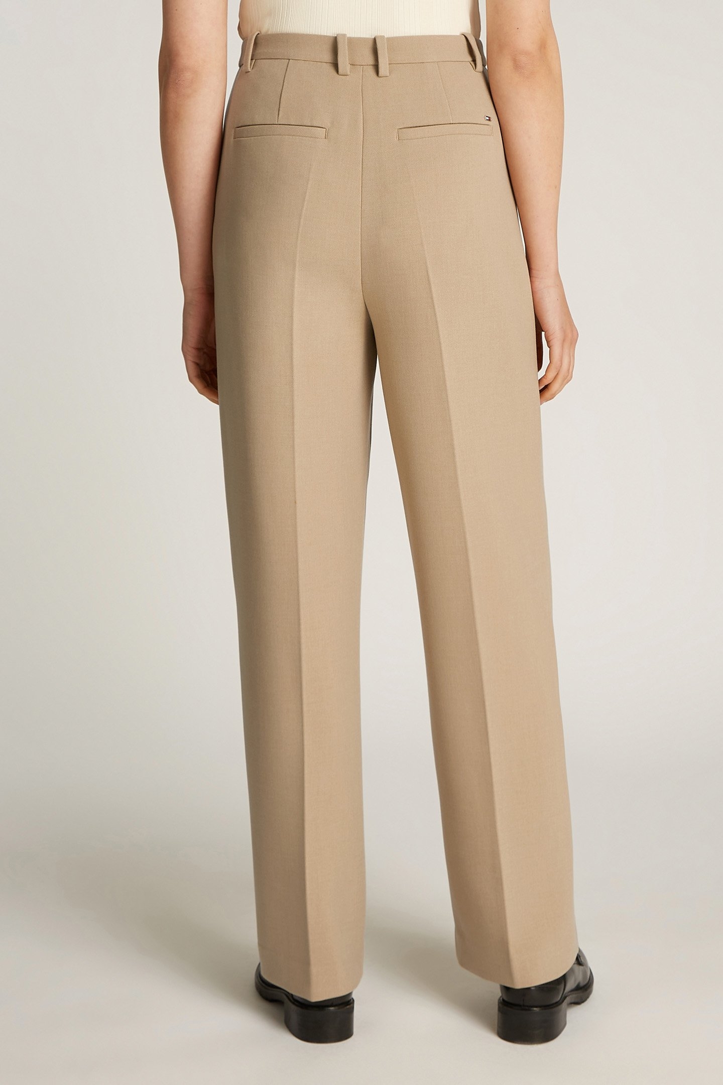 PUNTO RELAXED FIT STRAIGHT LEG PANTS BEIGE 2