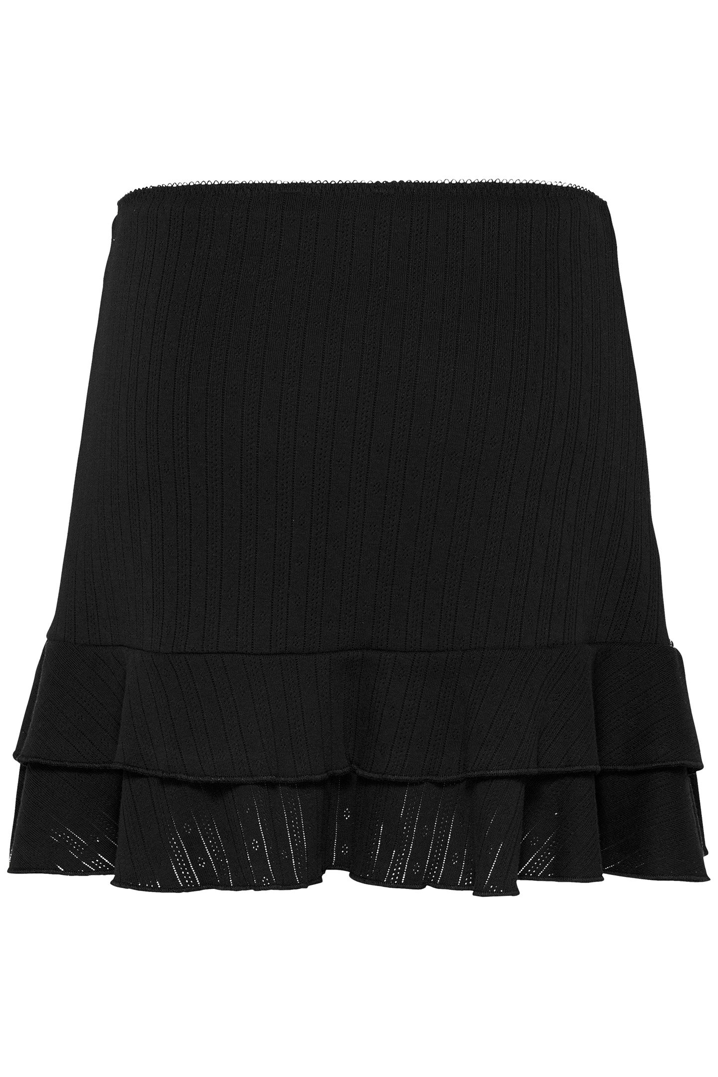 TJW POINTELLE REGULAR FIT MINI SKIRT, BLACK 5