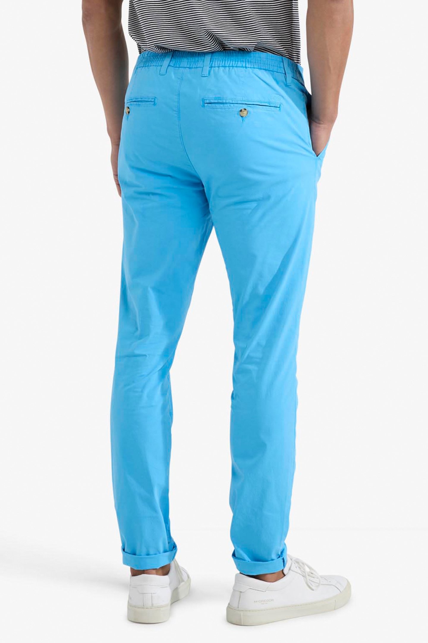 MF CHINO SUMMER POPLIN SEA BLUE 2