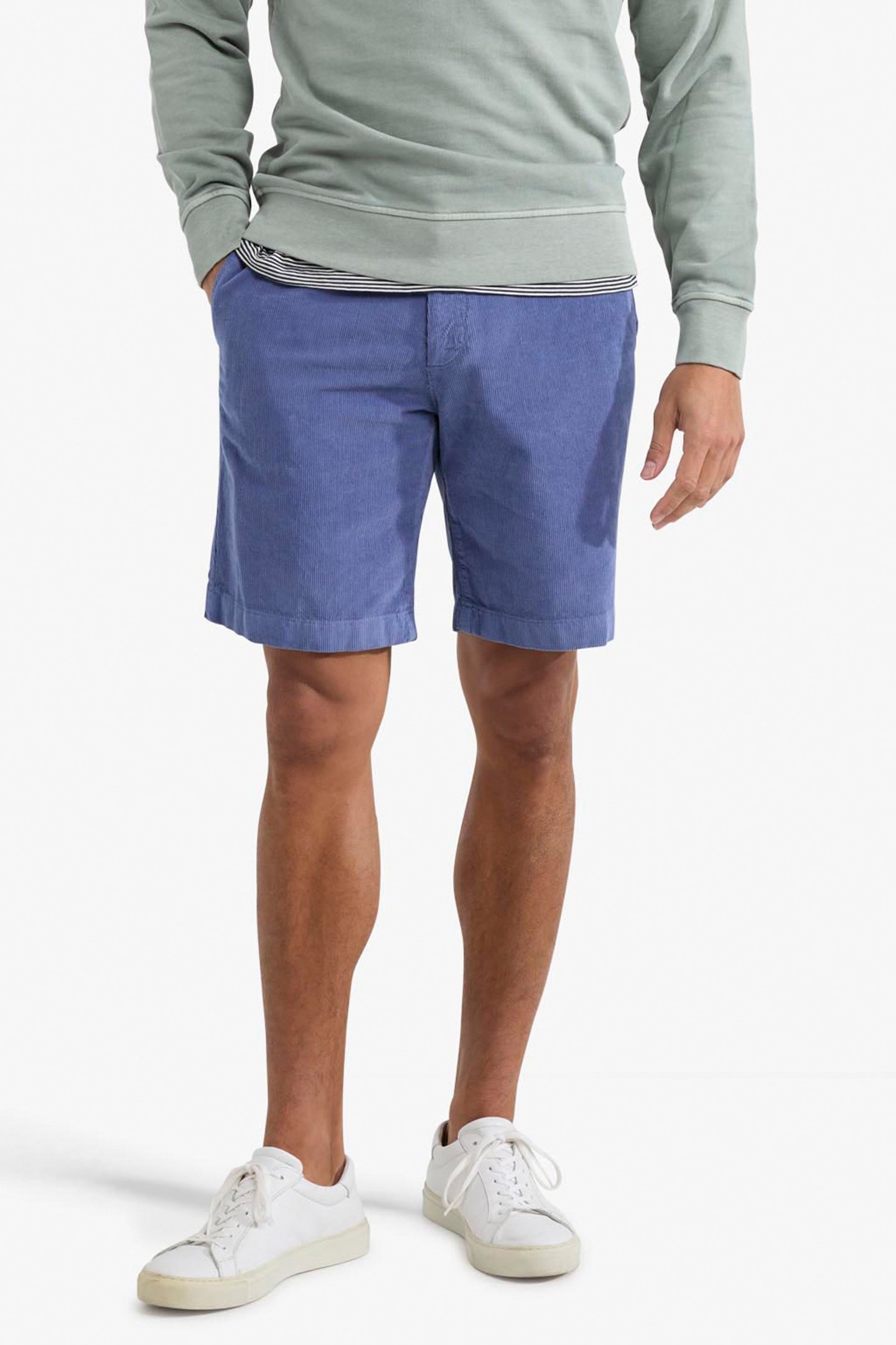 CORD SHORTS VINTAGE BLUE 1