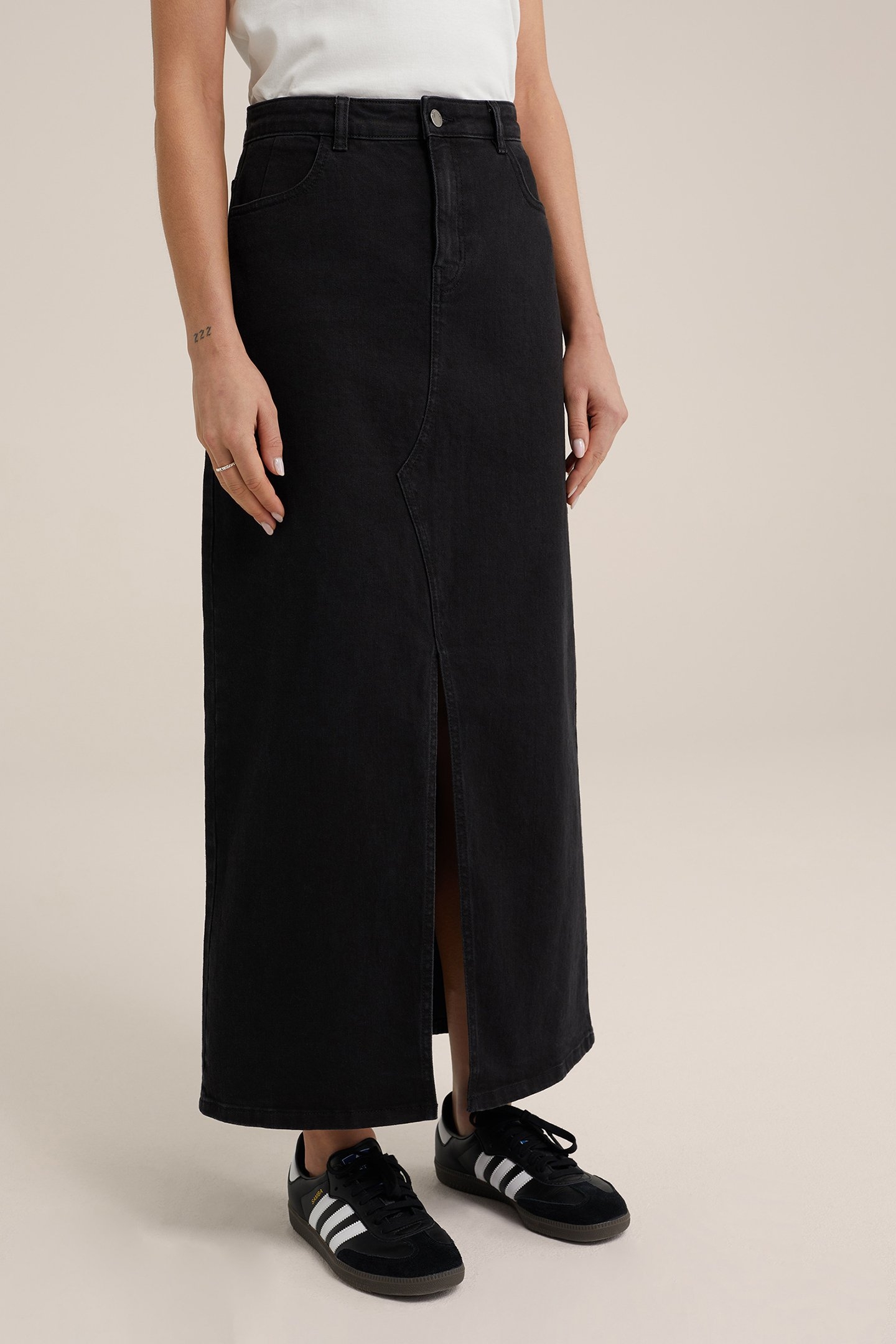 SKIRT MAXI LENGTH BLACK 1