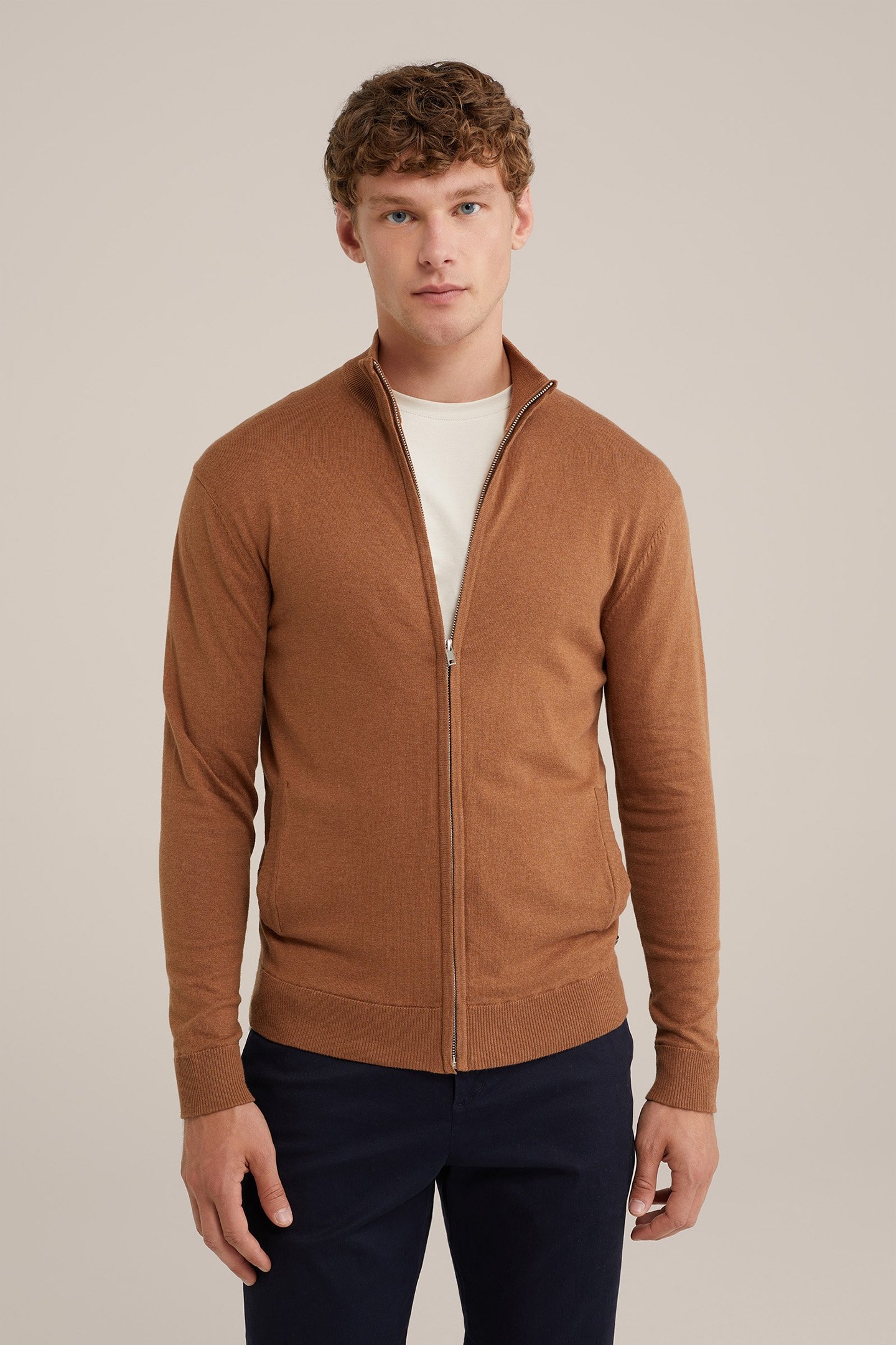 CARDIGAN LIGHT BROWN 1