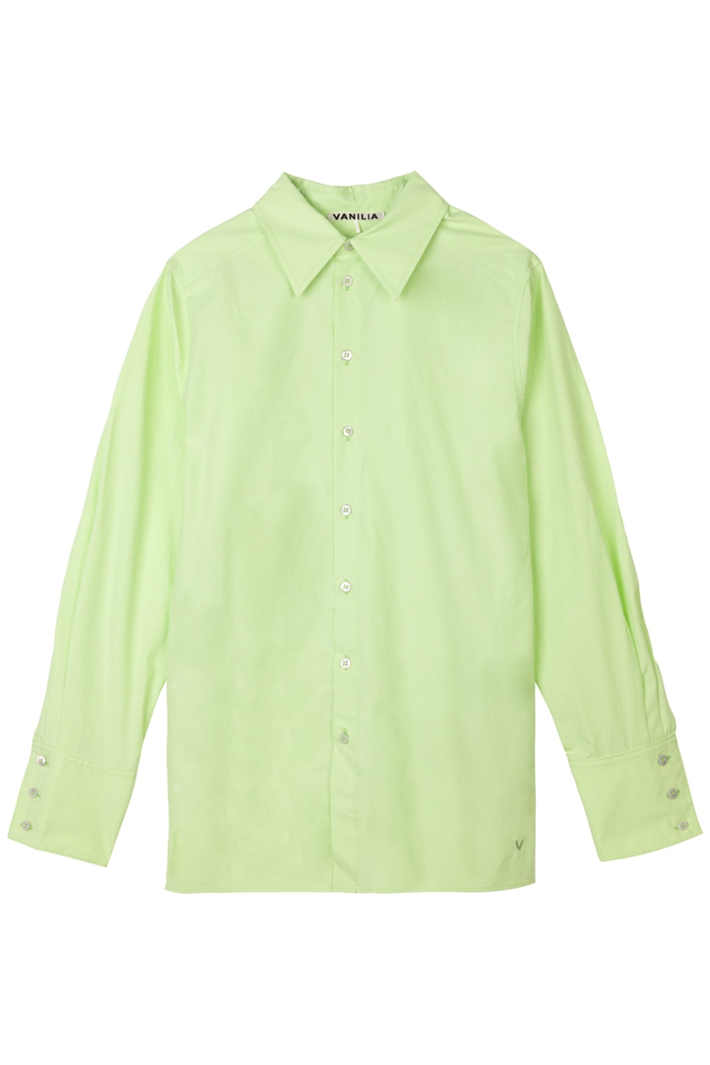 COTTON POPLIN HIGH CUFF CATERPILLAR GREEN 4