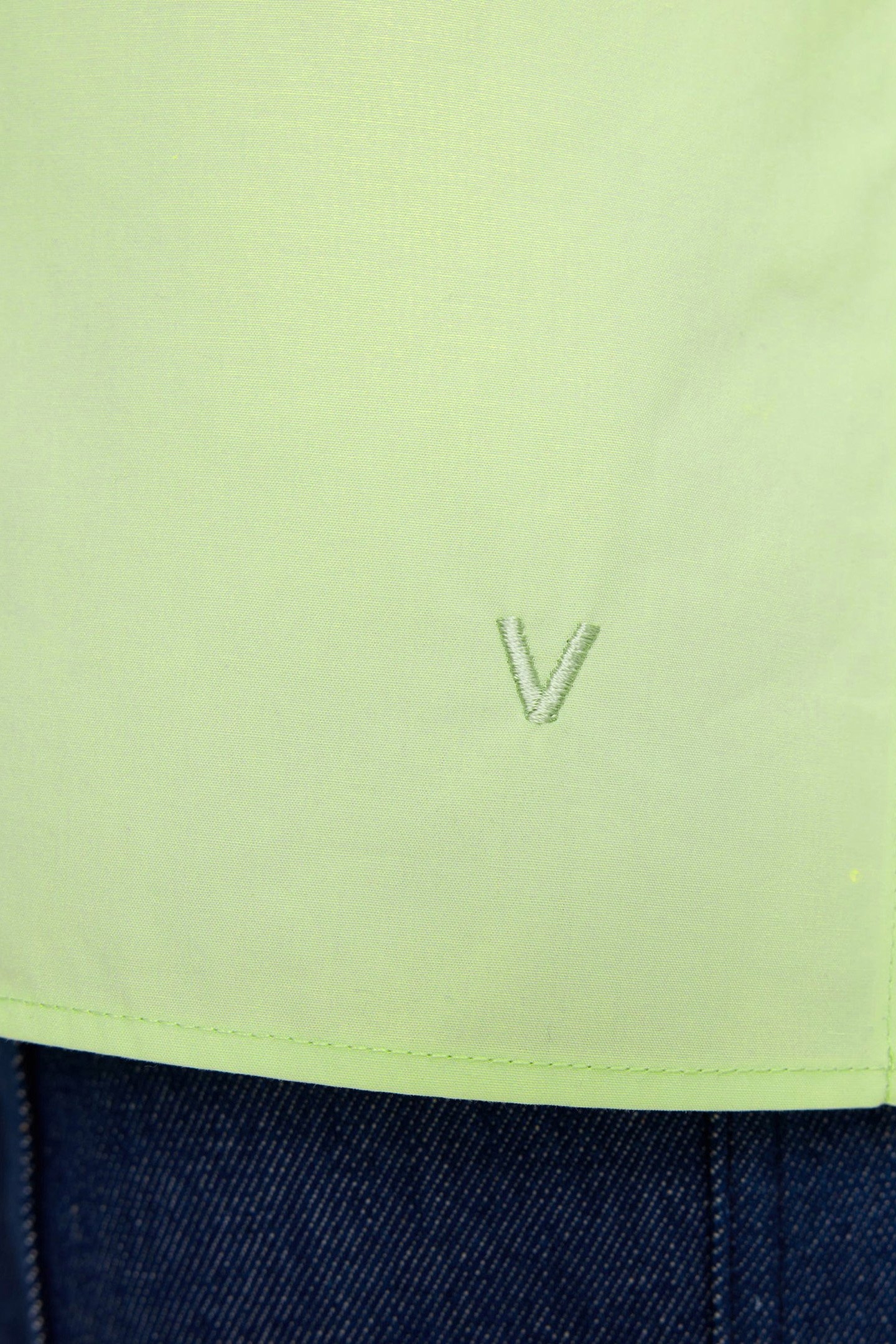 COTTON POPLIN HIGH CUFF CATERPILLAR GREEN 8