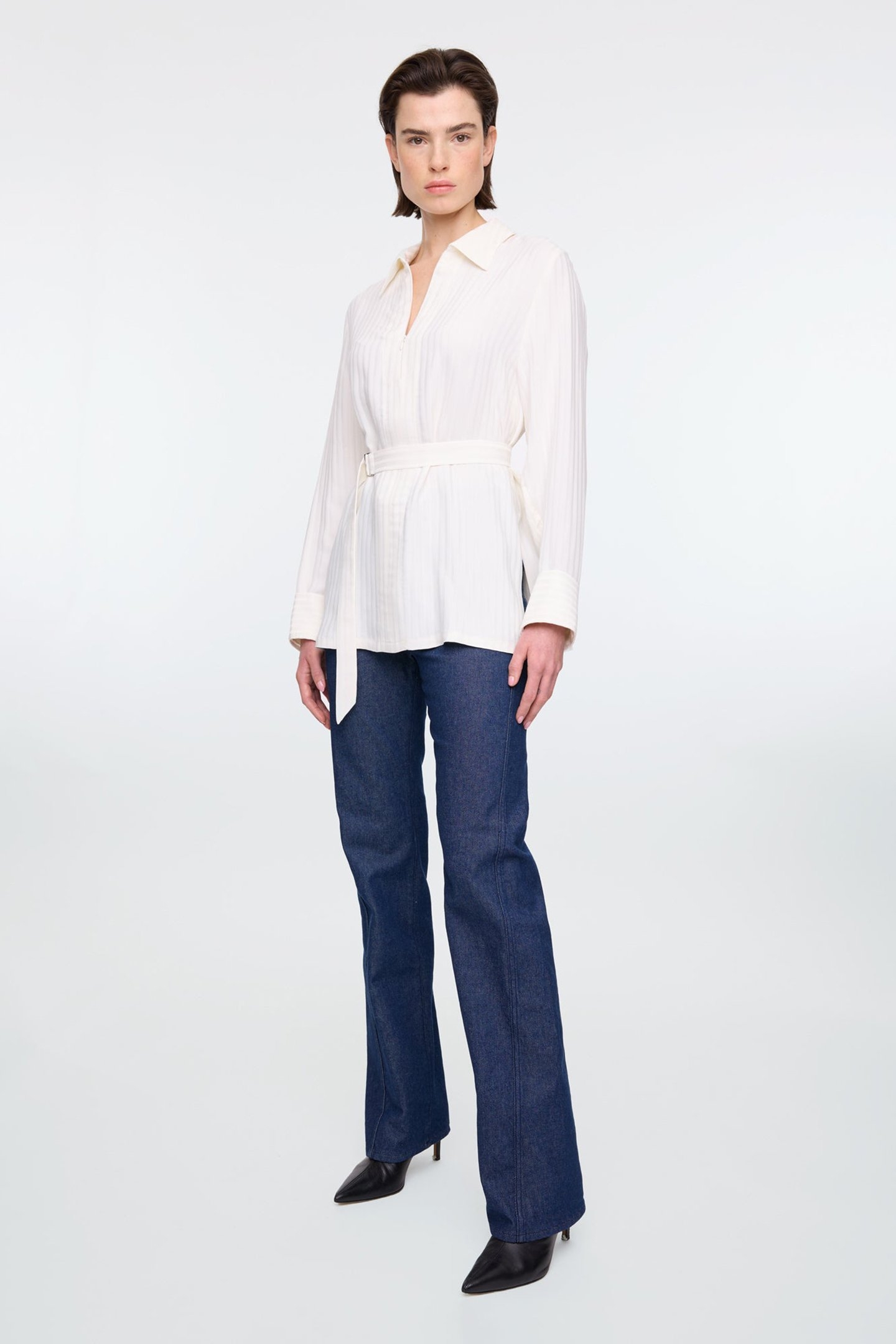JACQUARD STRIPE BLOUSE MARSHMALLOW 5