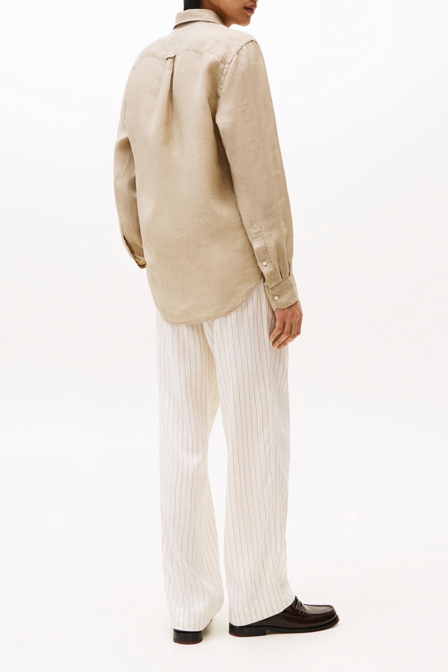 MEN'S LS SHIRT NORMAL FIT SANDALWOOD BEIGE 3