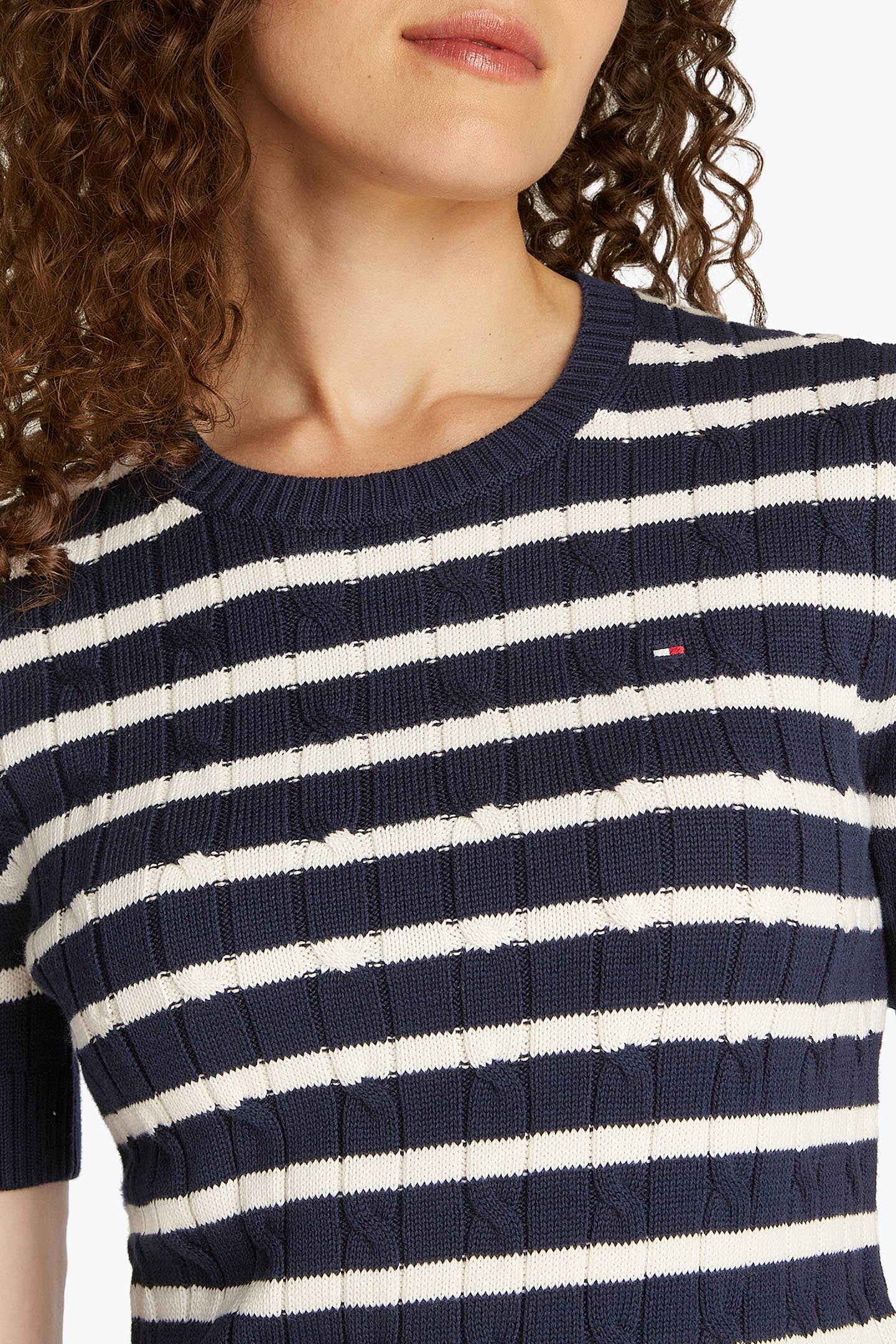 SHORT SLEEVED PULLOVER, REGULAR FIT, DARK NIGHT NAVY BLUE 6