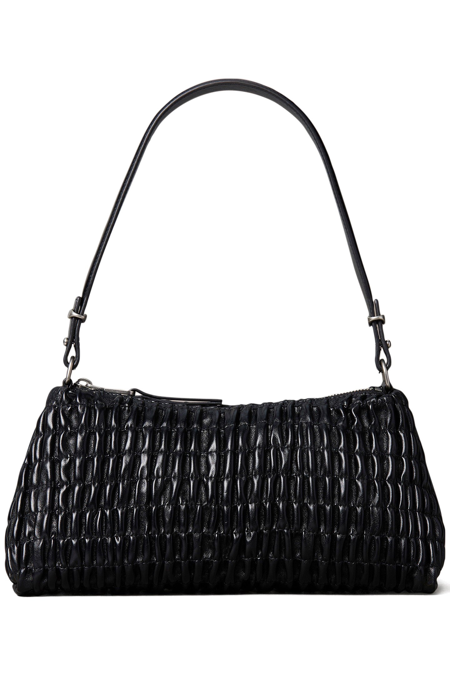 ROUCHED SHOULDER BAG NA BLACK 1