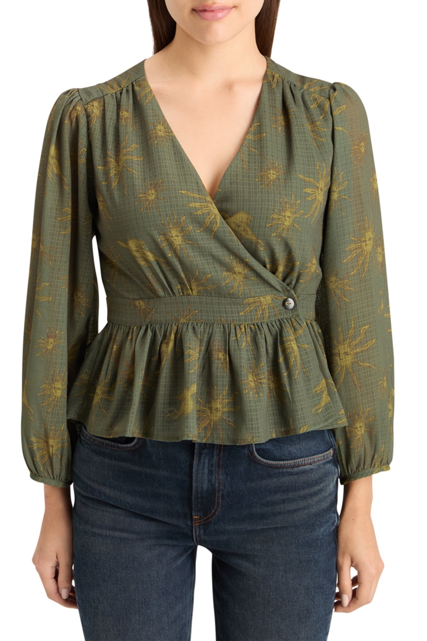 WRAP TOP MYSTIC SKY OLIVE 1