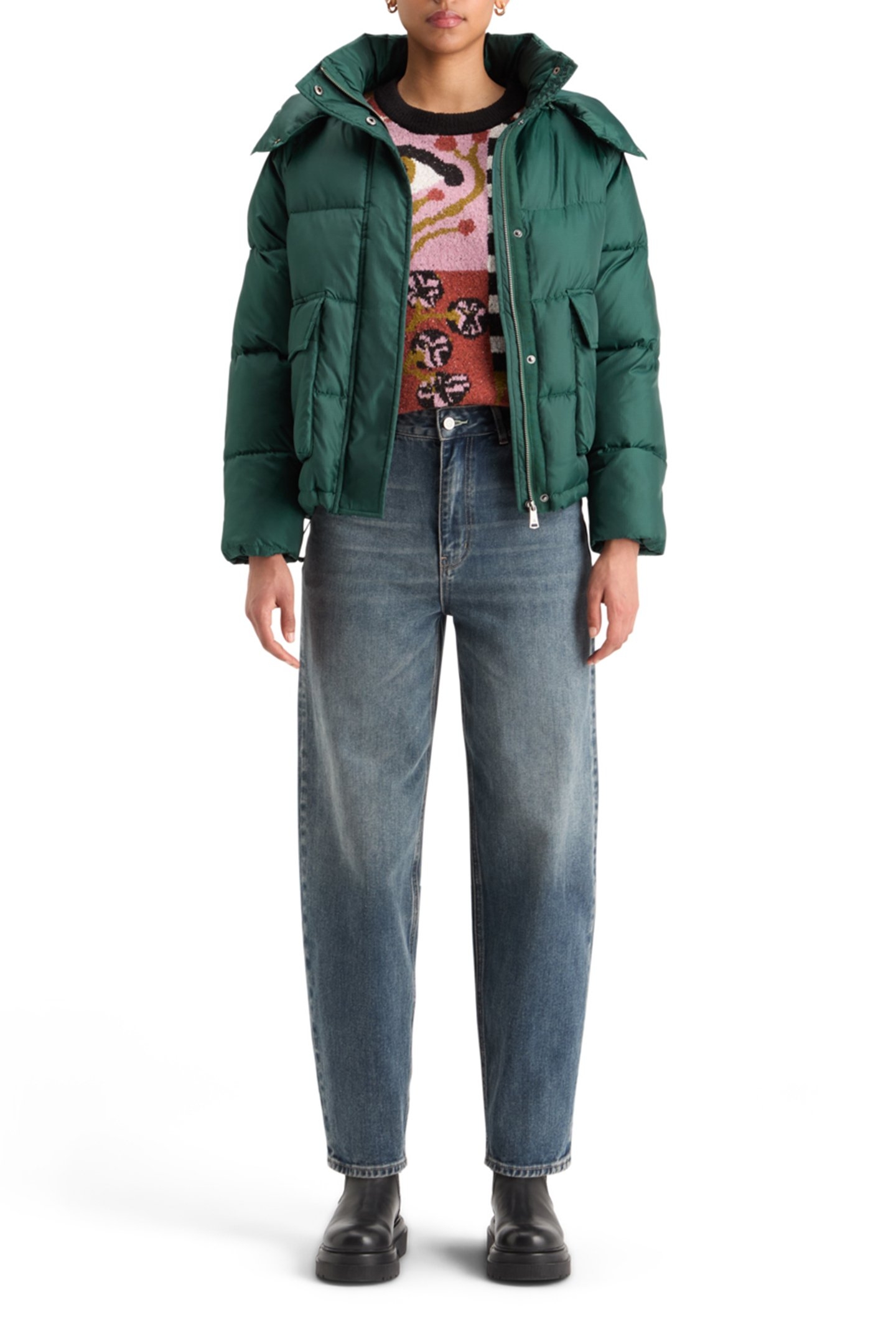 SHORT RIPSTOP PUFFER CYPRESS GREEN 7