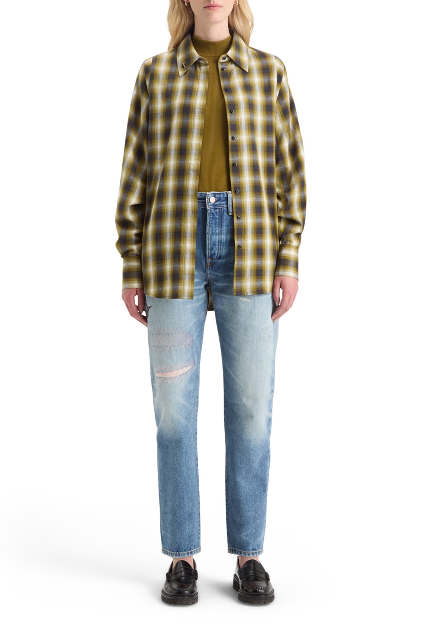 FLANNEL SHIRT OLIVE CHECK 3