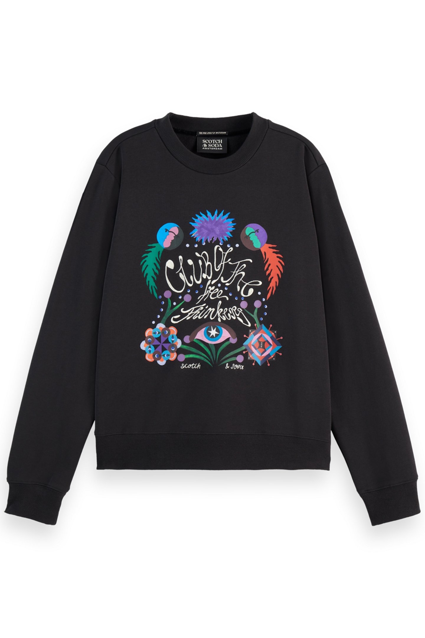 EMBROIDERED REGULAR FIT SWEATSHIRT EVENING BLACK 4