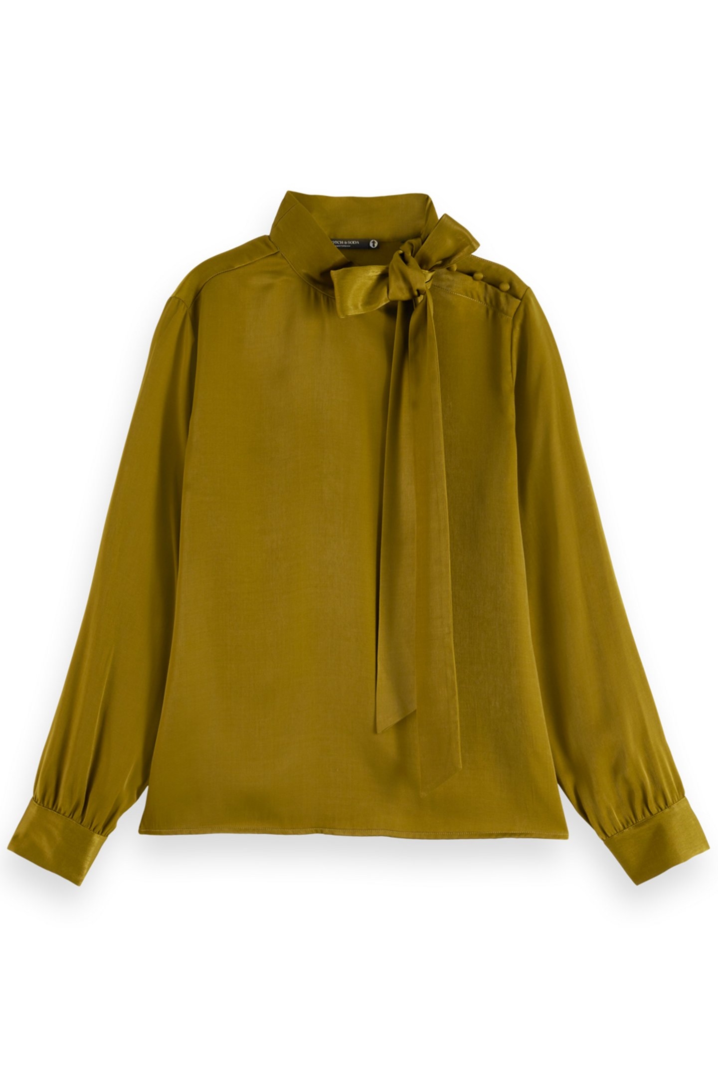 BOW NECK TOP OLIVE 4