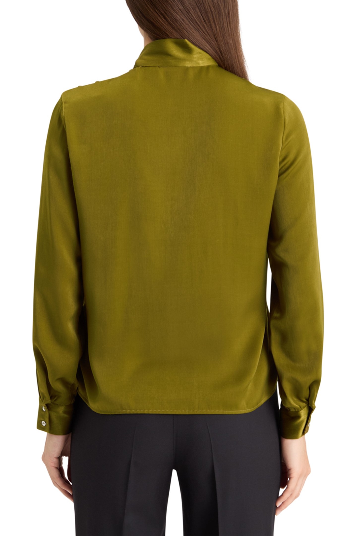 BOW NECK TOP OLIVE 2