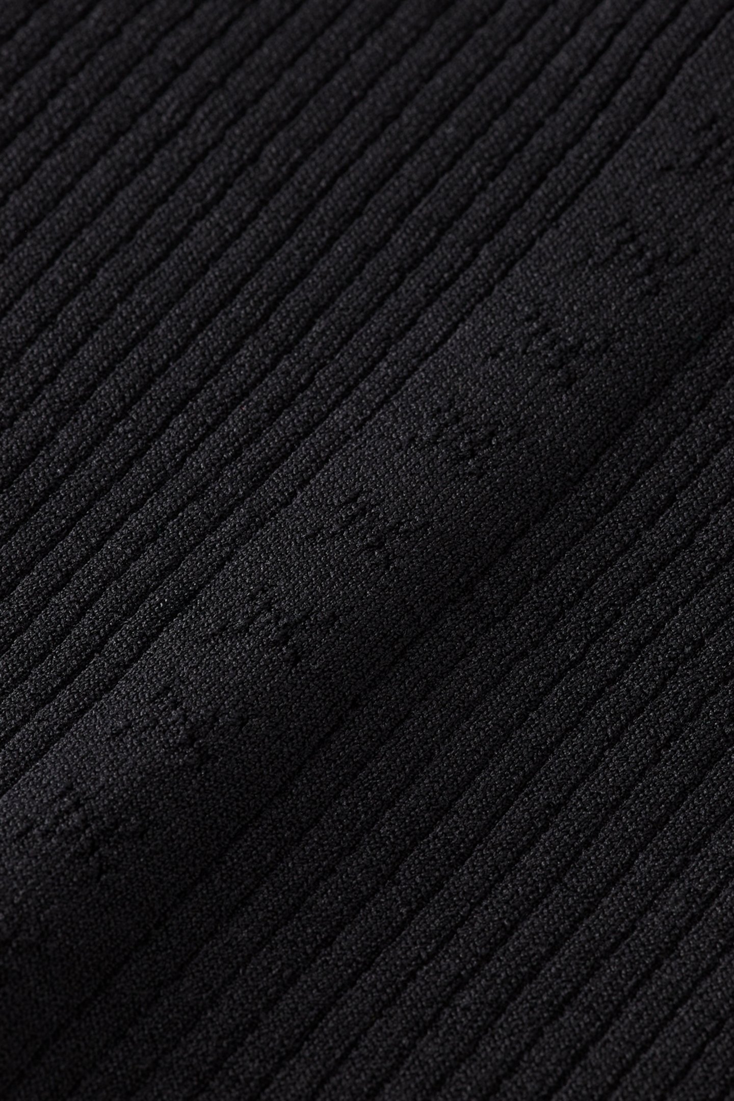 RIBBED FITTED PULLOVER EVENING BLACK 7