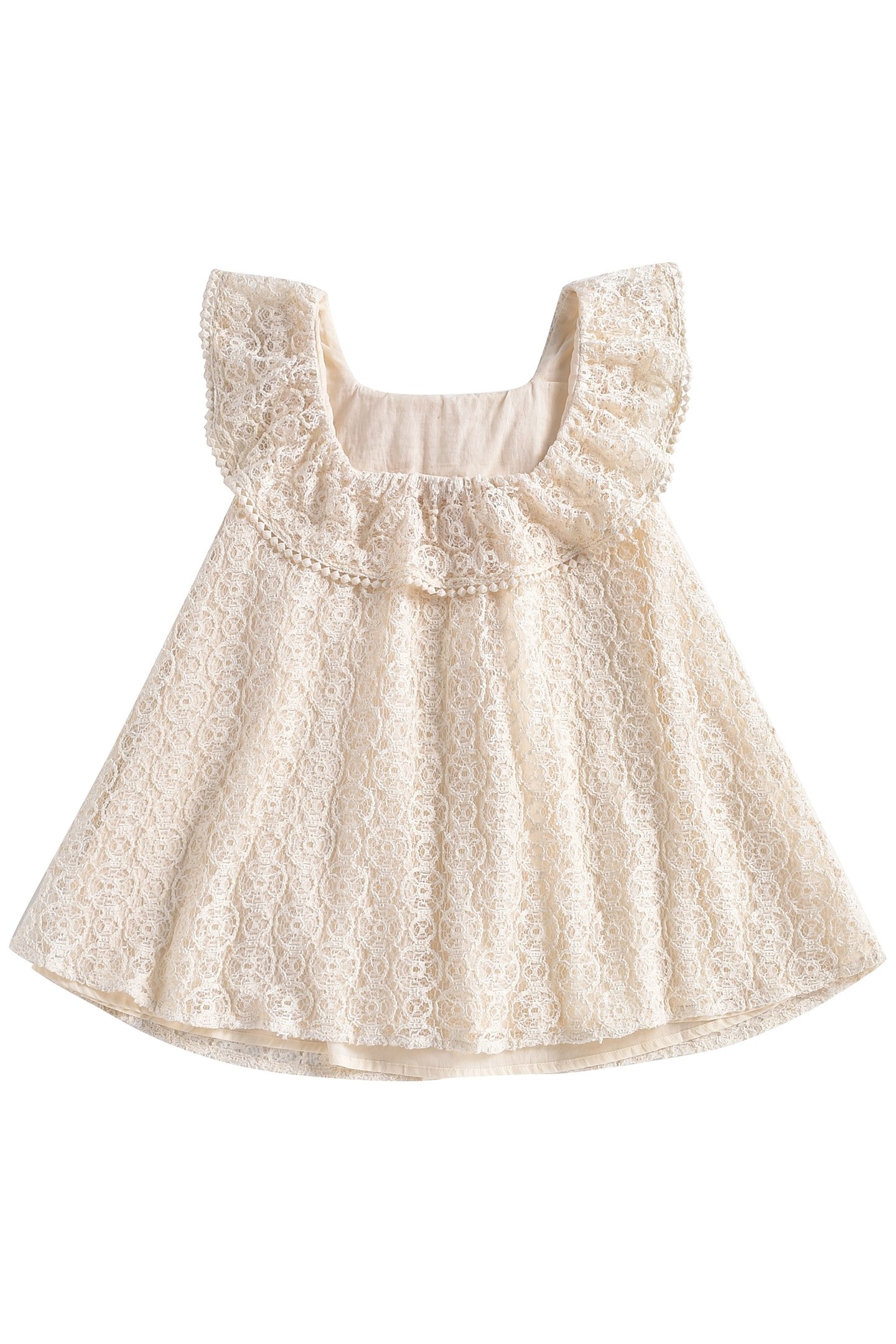DRESS JONUTA CREAM SPARKLE LACE 2