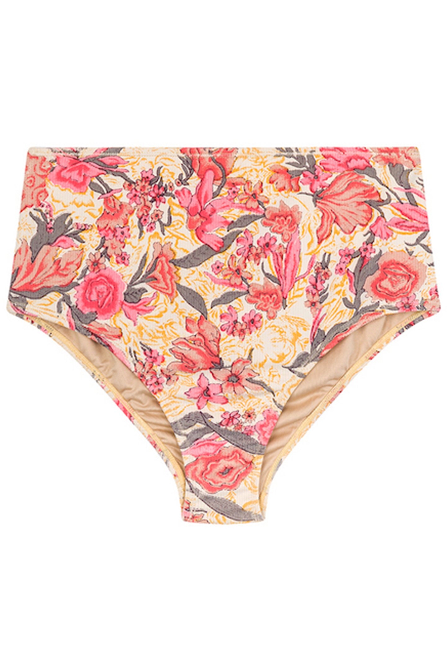 BIKINI H.WAIST BOTTOM LIECALA PINK FLOWERS 2