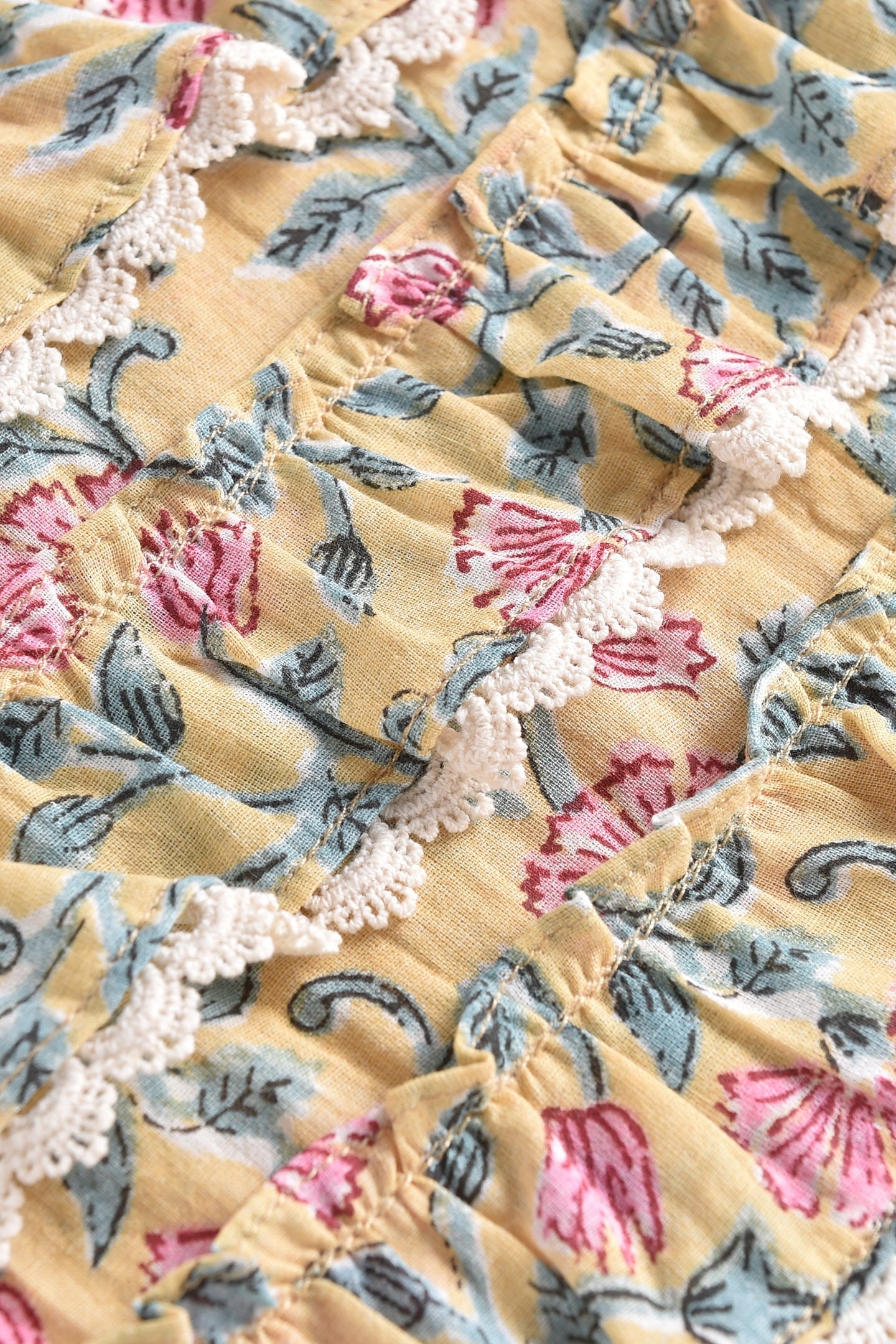 BLOUSE CAMPECHE LEMON FLOWERS 7