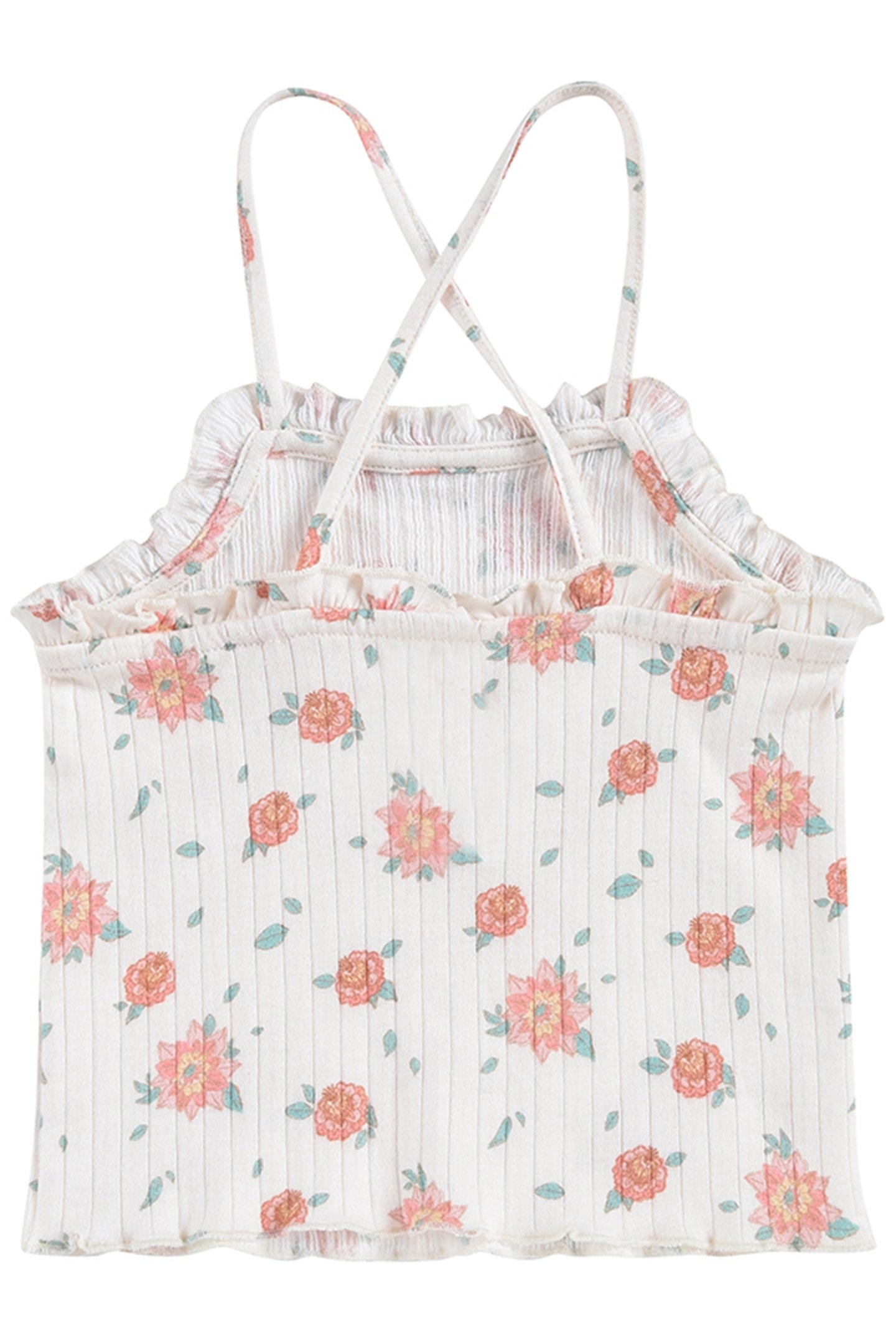 TANK TOP ALASHA OFF-WHITE FLOWERS 2