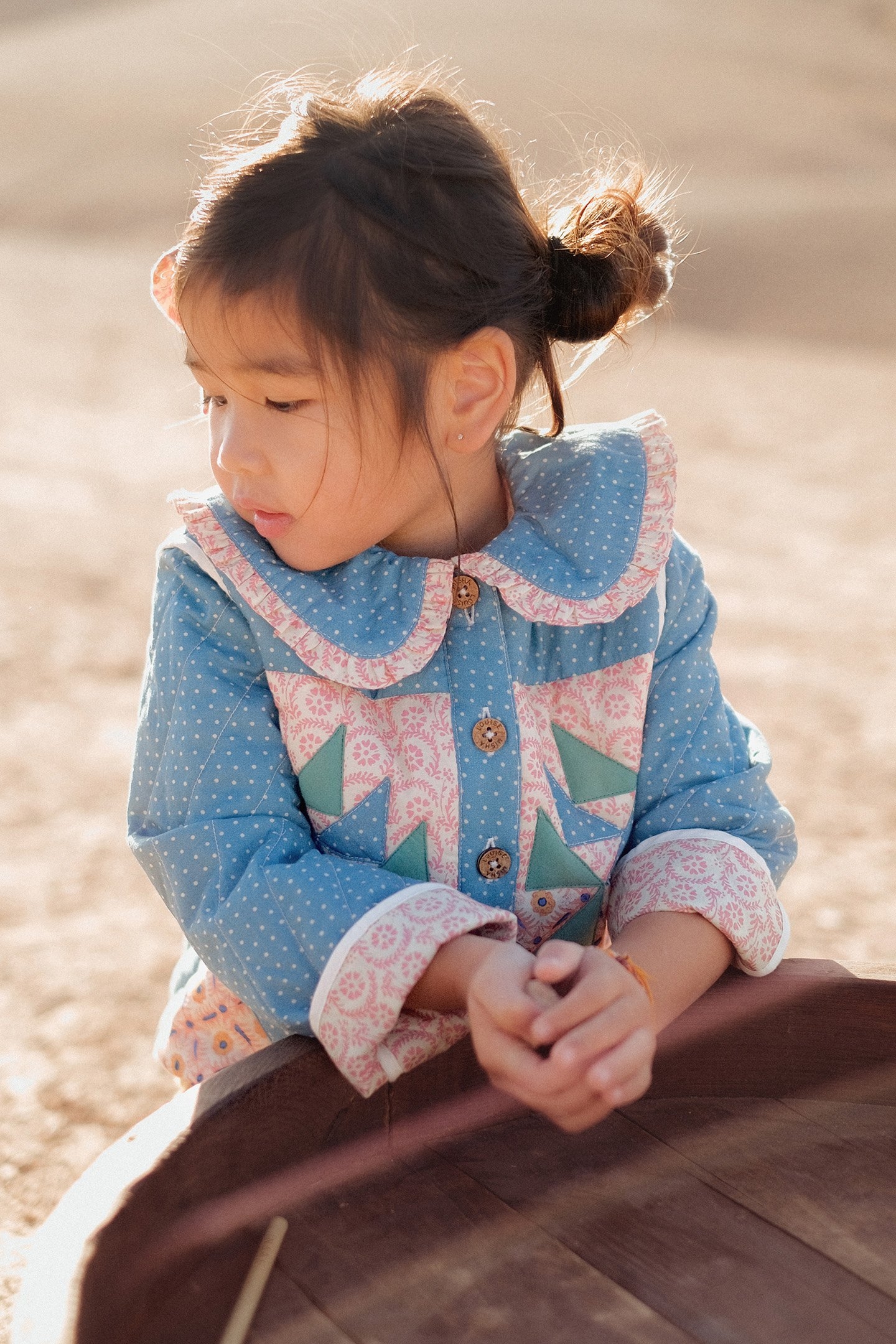 JACKET NIAGARA STONE BLUE PATCHWORK 5