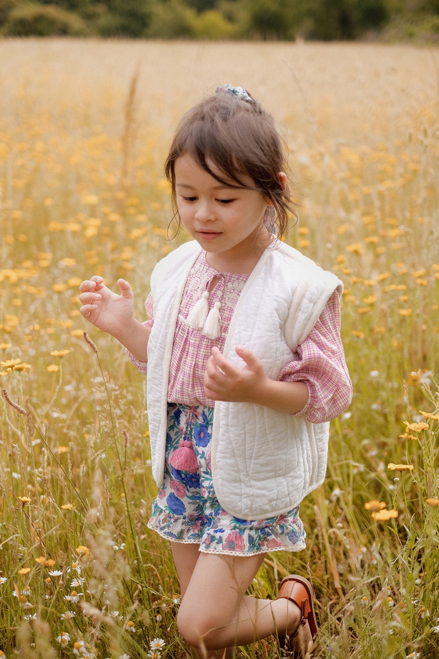 SHORTS VALLALOID BLUE SUMMER MEADOW 1