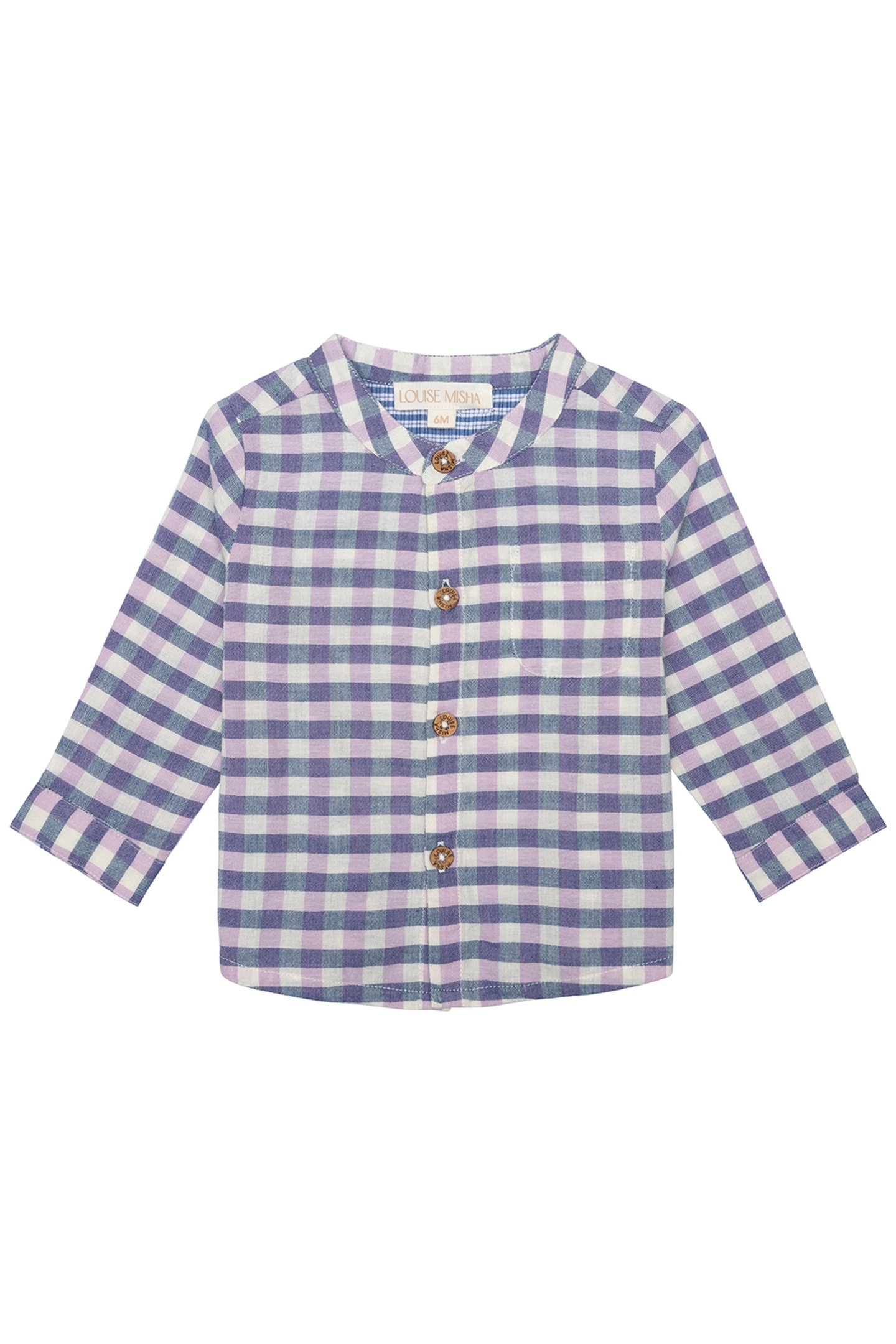 SHIRT AMOD BLUE & PURPLE CHECKS 3