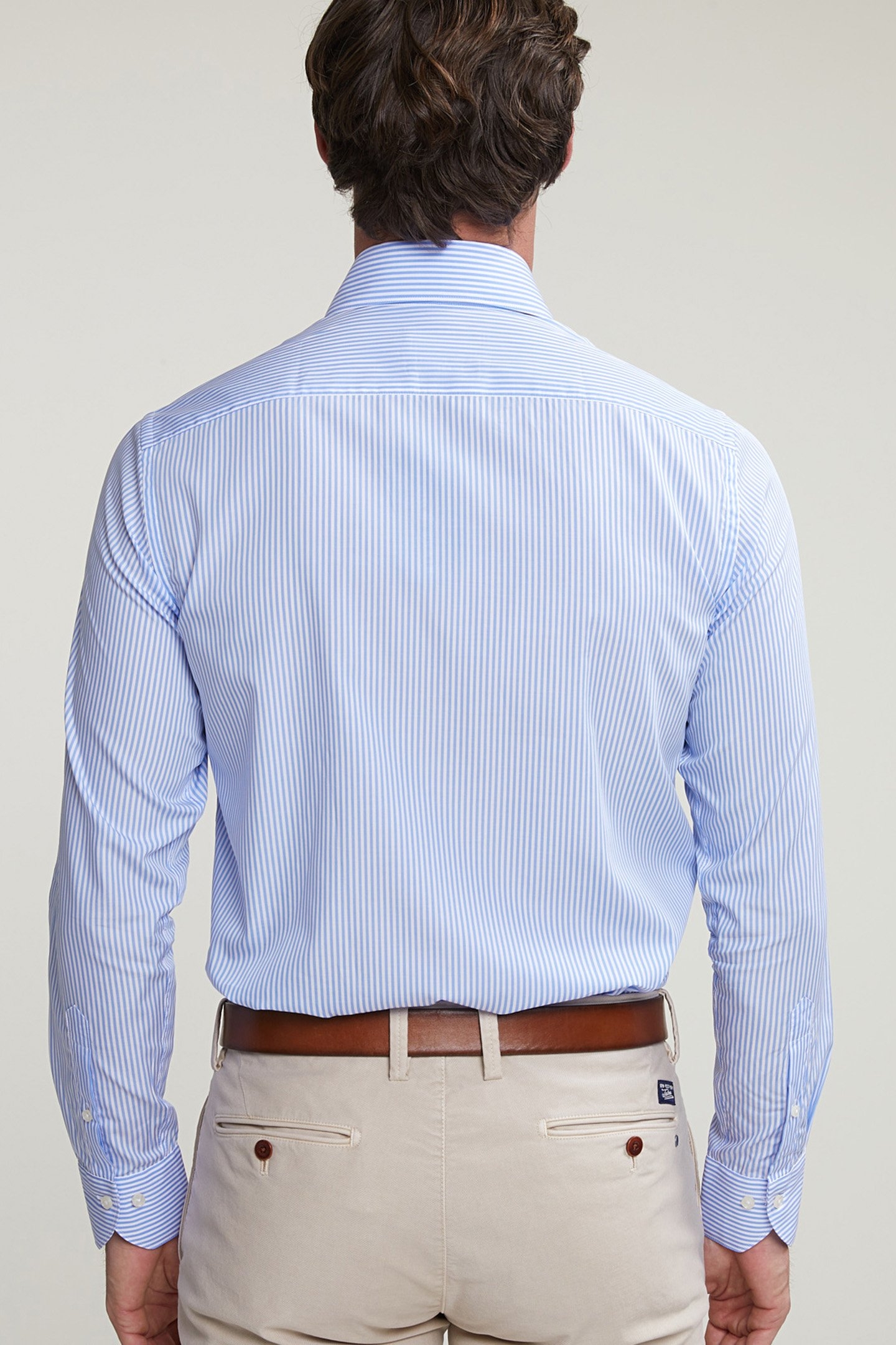 CUSTOM FIT STRIPED SHIRT BLUE/WHITE 2