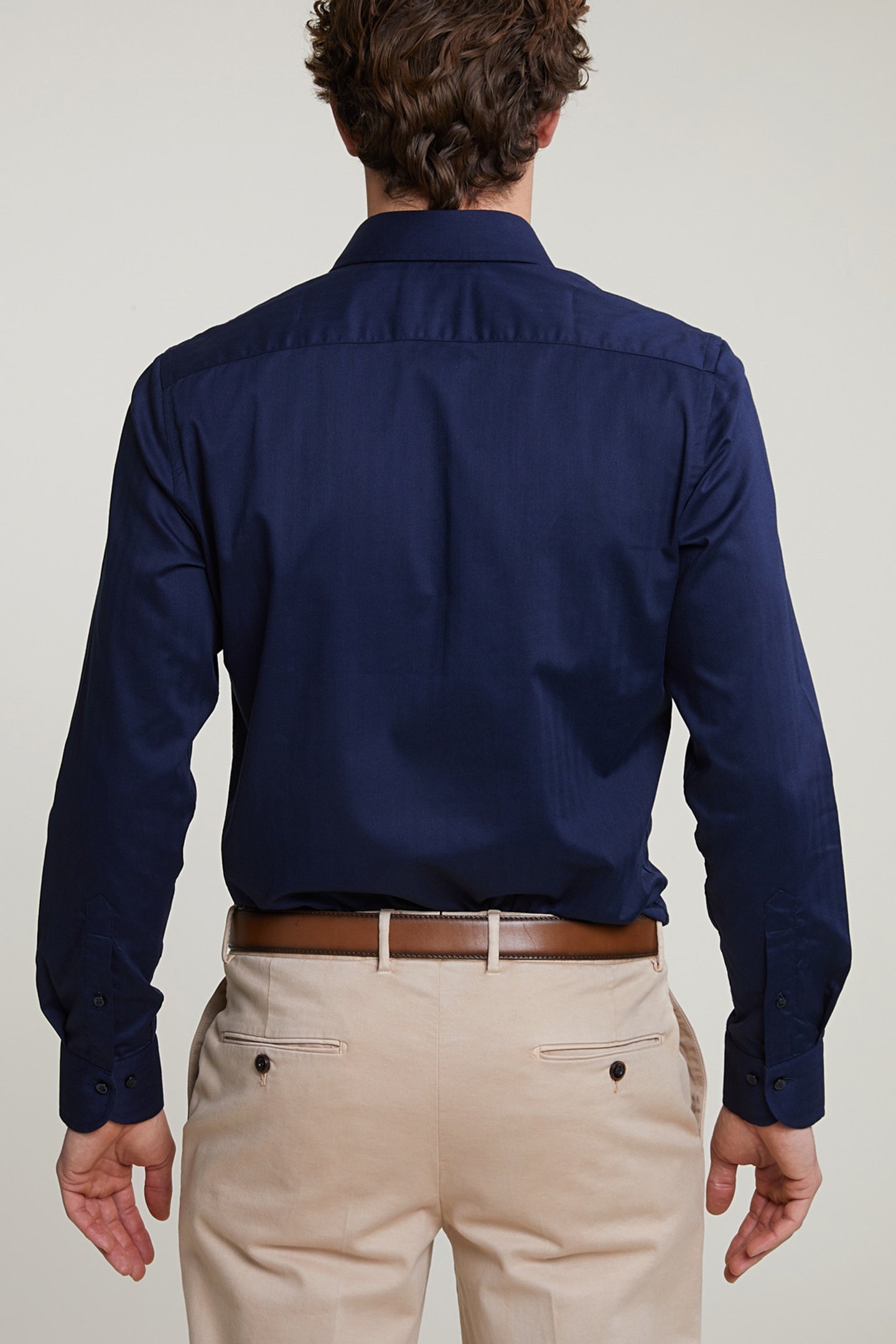 CUSTOM FIT UNI STRETCH SHIRT BLUE 2