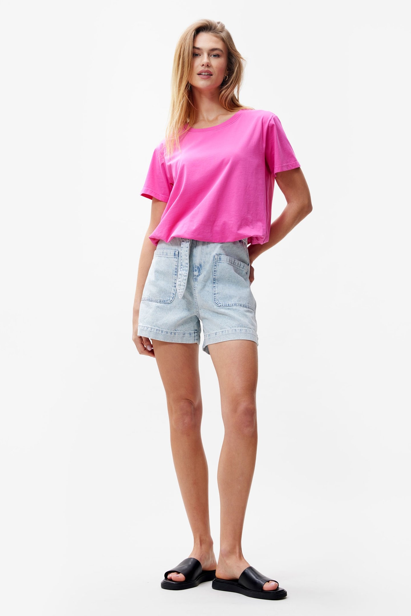 WASHED TUCK IN TSHIRT PINK LEMONADE 2