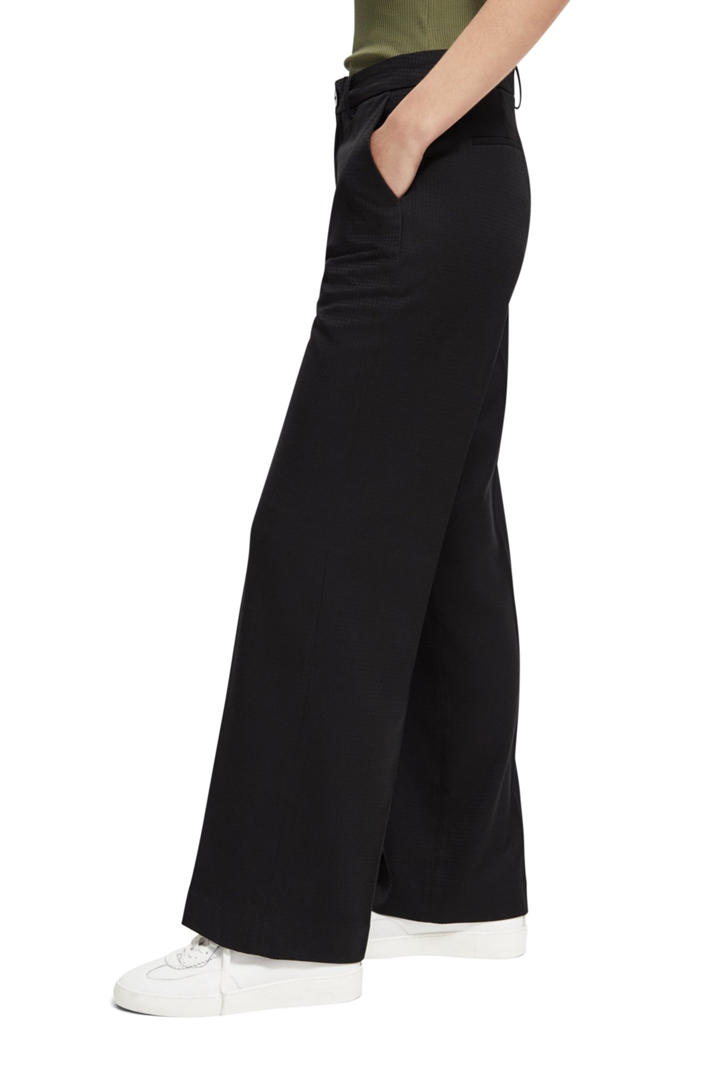 EDIE - HIGH RISE WIDE LEG TROUSERS BLACK 6
