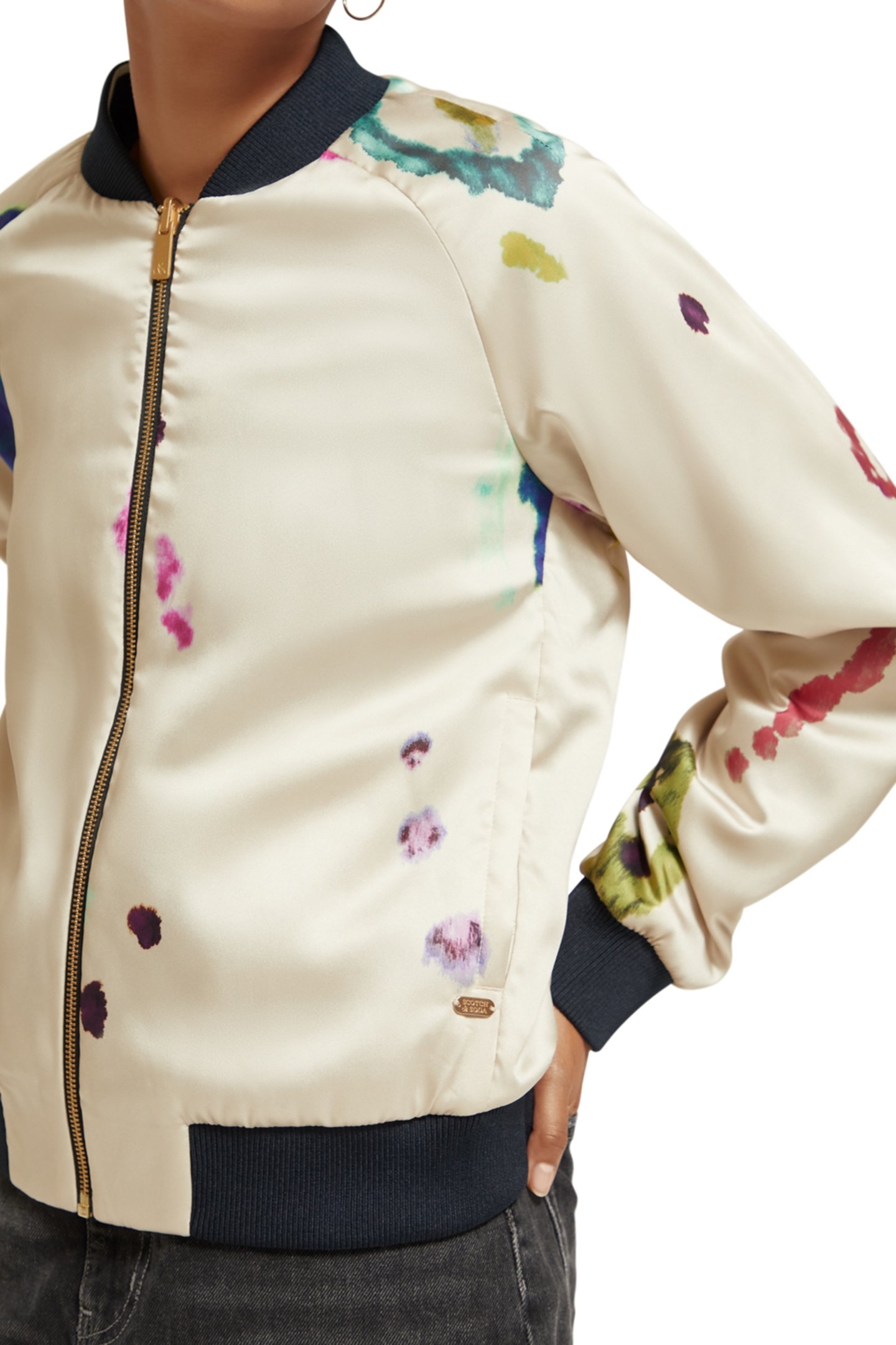 REVERSIBLE BOMBER JACKET GALAXY DYE SOFT ICE 8