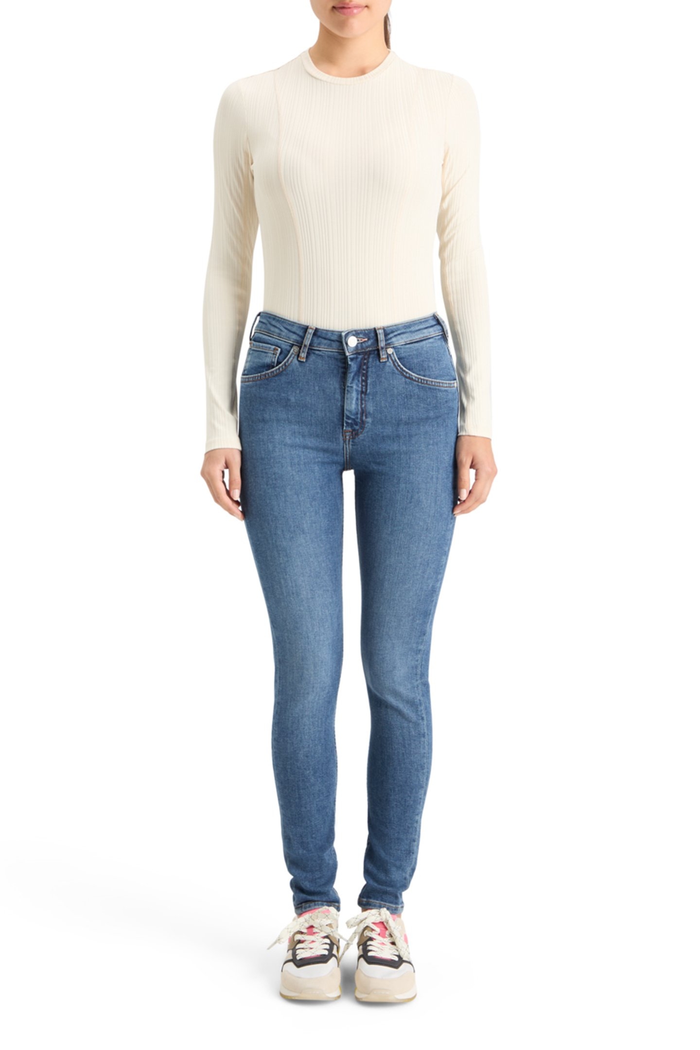 ESSENTIALS HAUT SKINNY JEANS — FRESH DRAFT 3