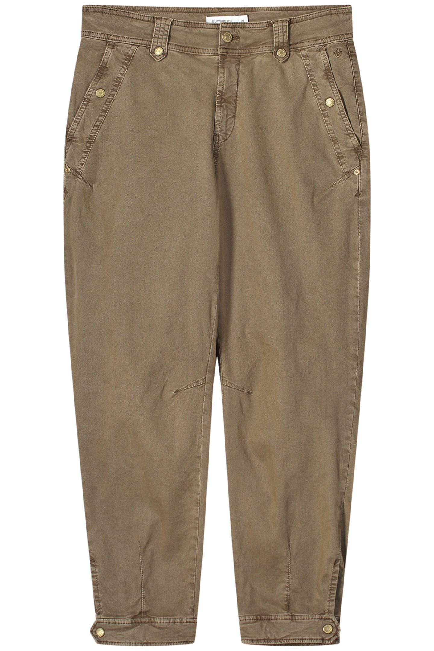 TAPERED FIT PANTS ROUGH TWILL OLIVE 3