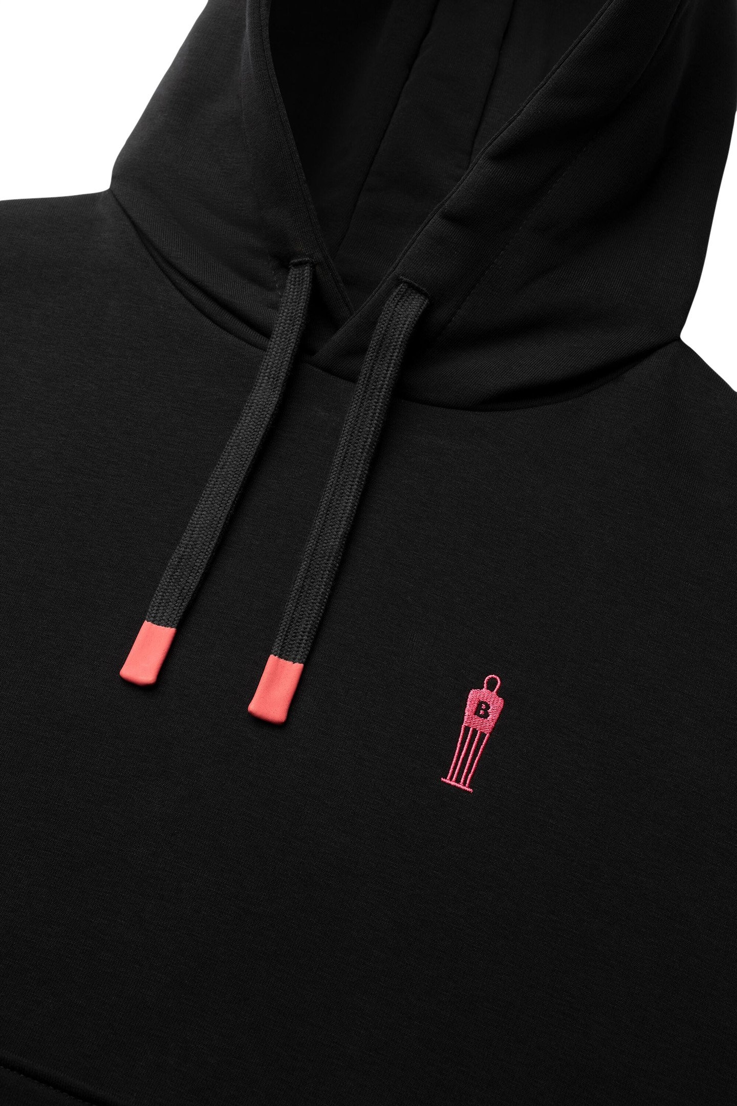 THE WALL BOX FIT HOODIE JET BLACK 6