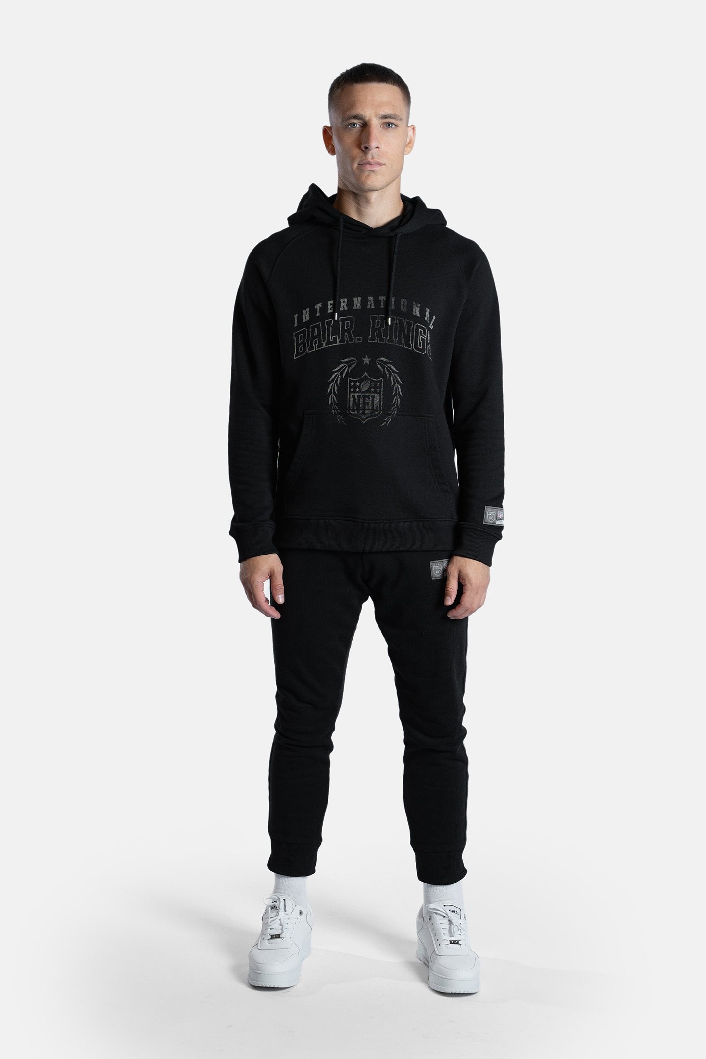 NFL X BALR. HOODIE JET BLACK 2