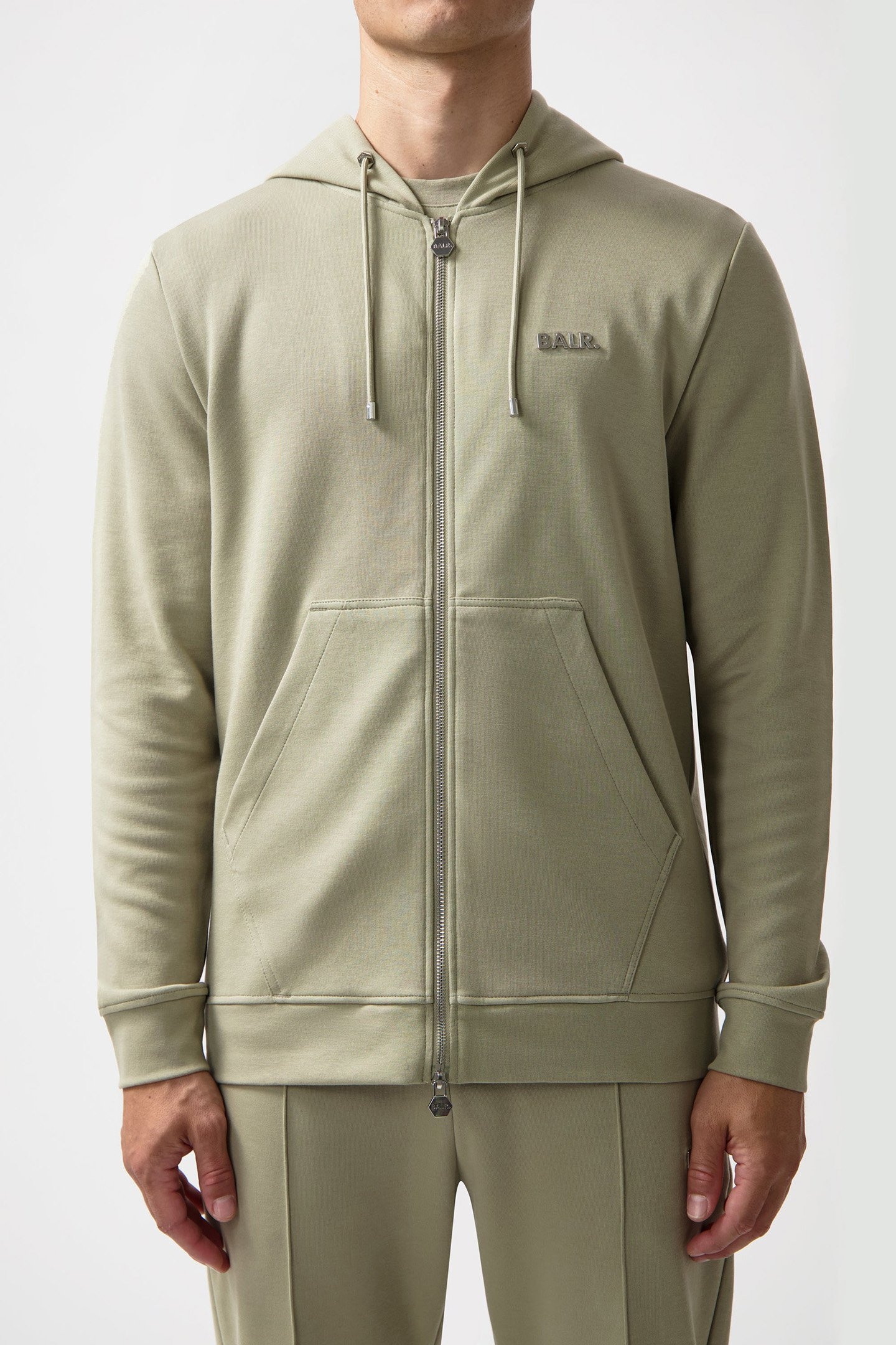 Q-SERIES REGULAR FIT ZIP THROUGH HOODIE SENECA GREY 1