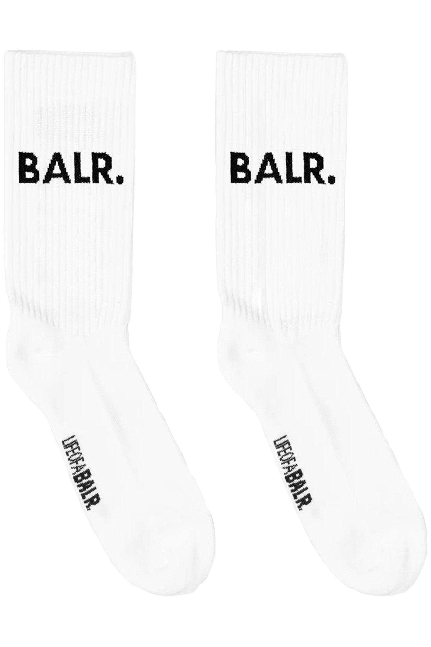 UNISEX 2-PACK LIFE OF A BALR. SOCKS WHITE 1
