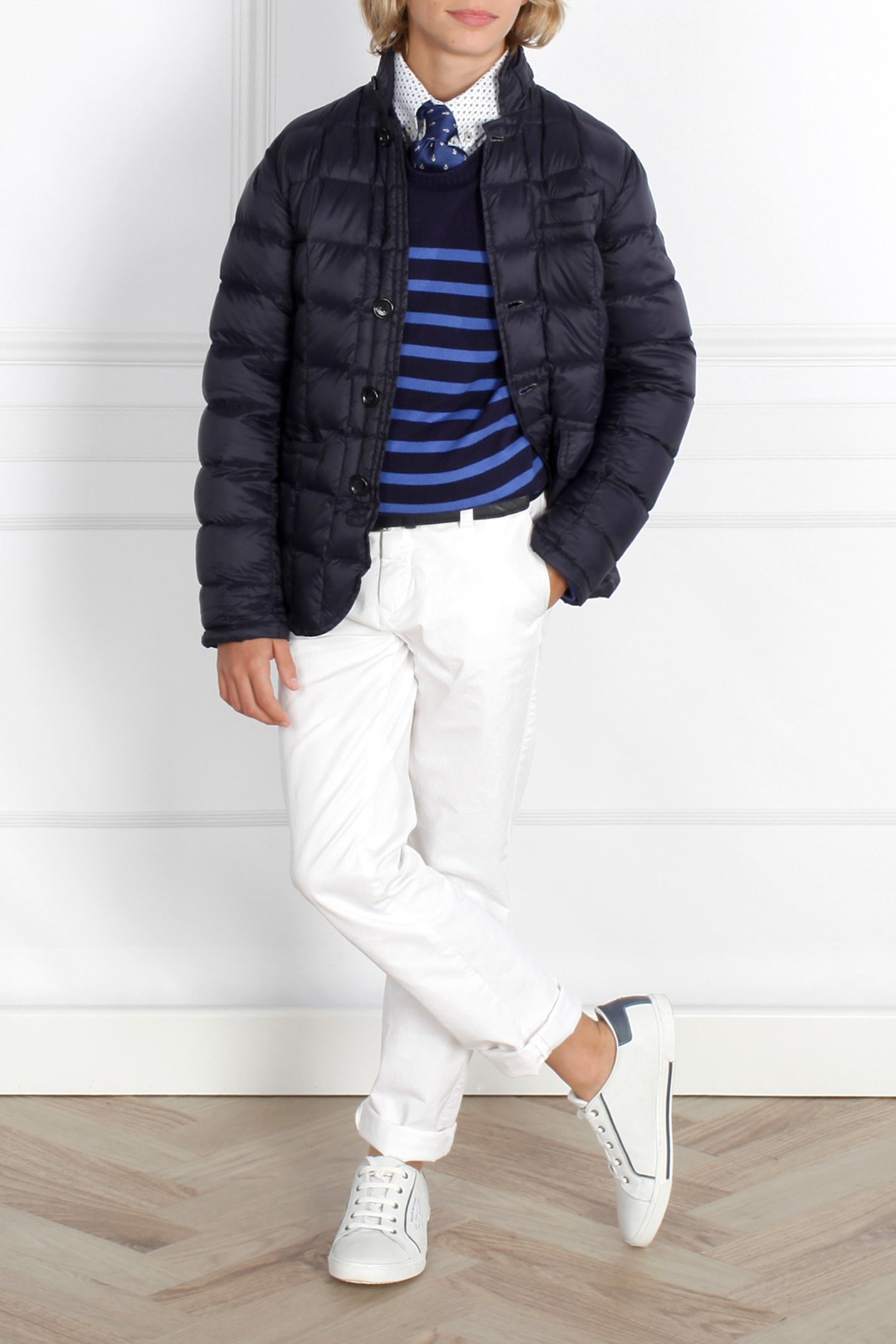 NYLON COMMUNION QUILTED BLAZER BLUE 1