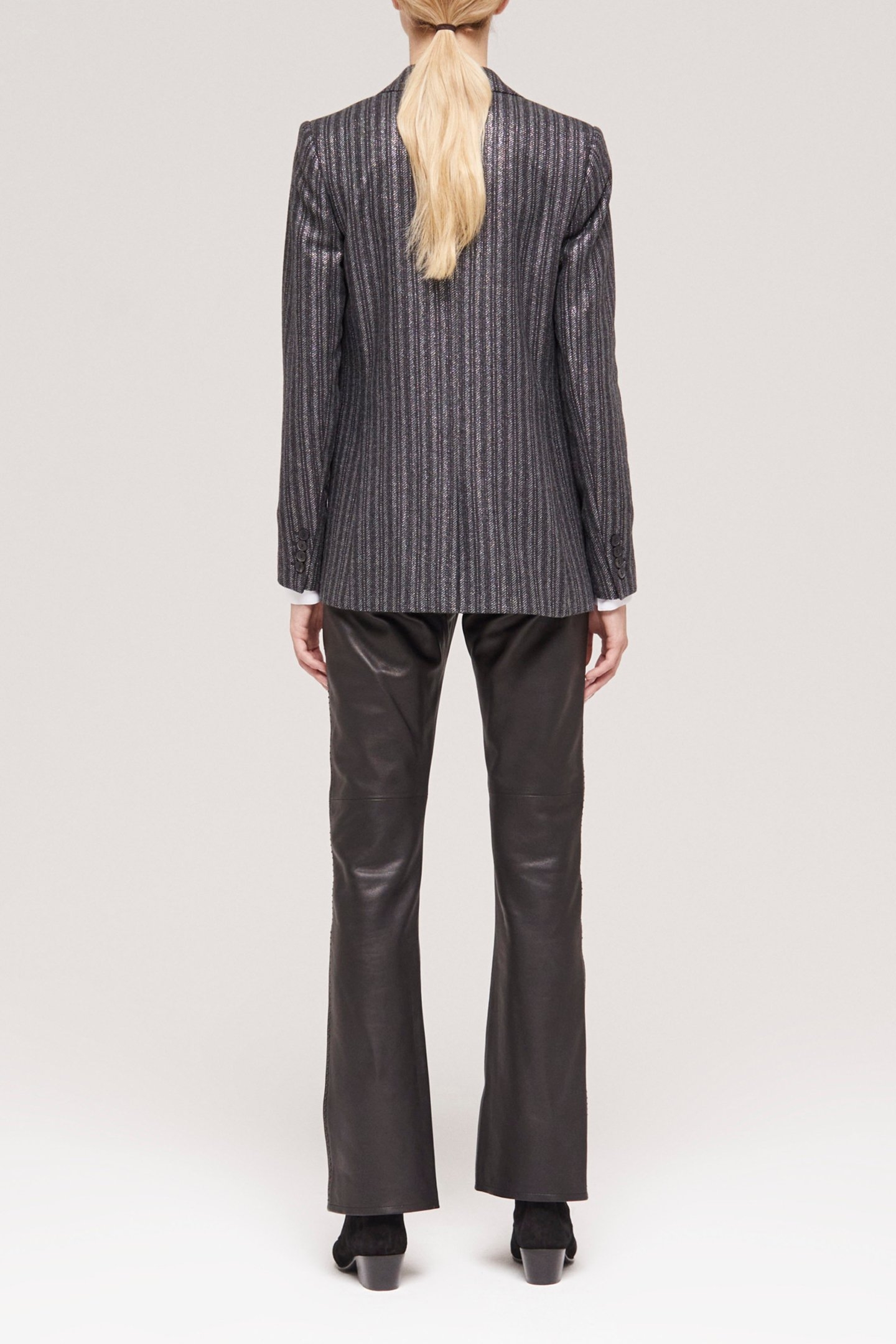 SINGLE CROSSED JACKET BLACK 2