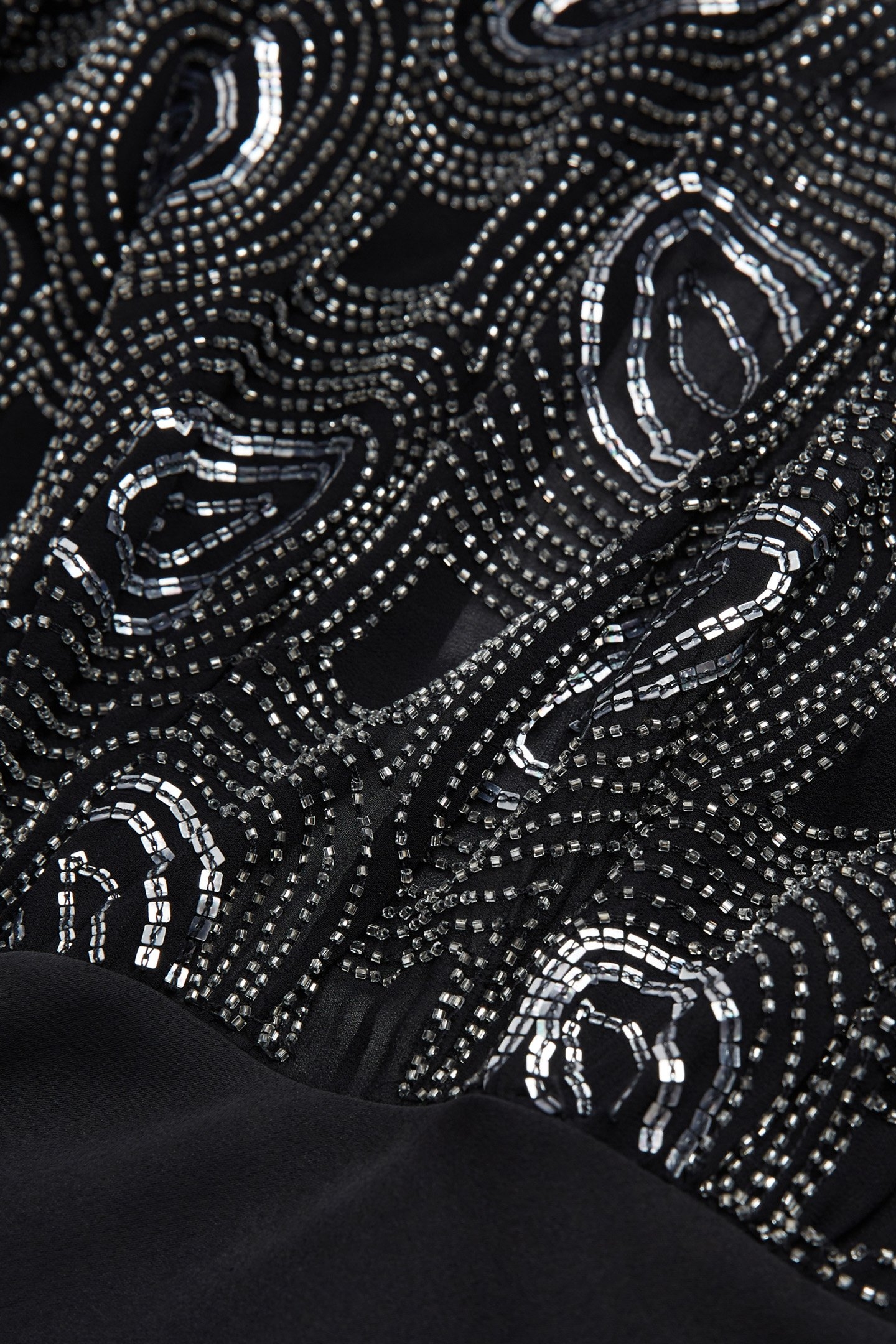 LONG DRESS WITH SHORT SLEEVES AND EMBROIDERY BLACK 2