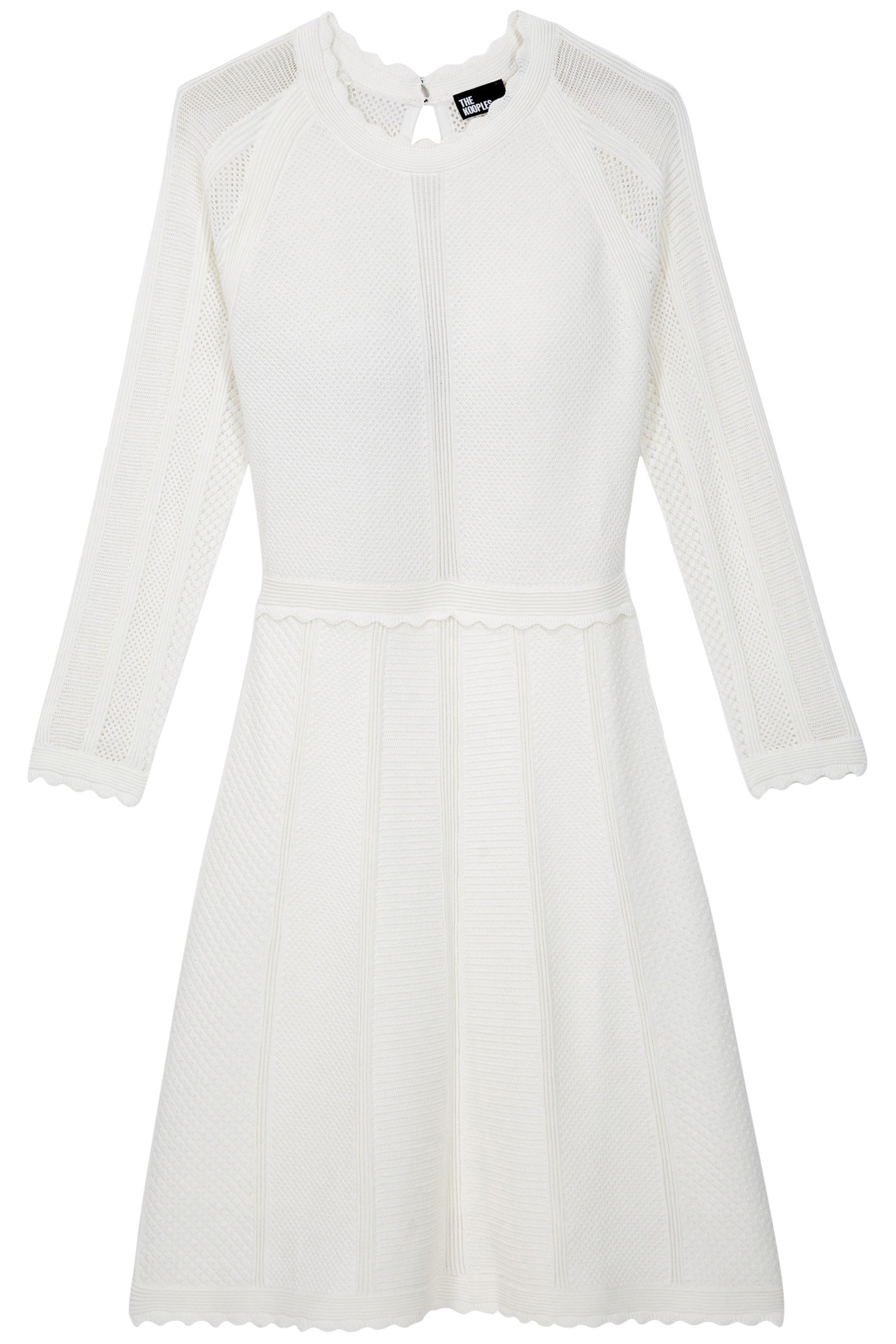 SHORT VISCOSE / NYLON DRESS WHITE 3
