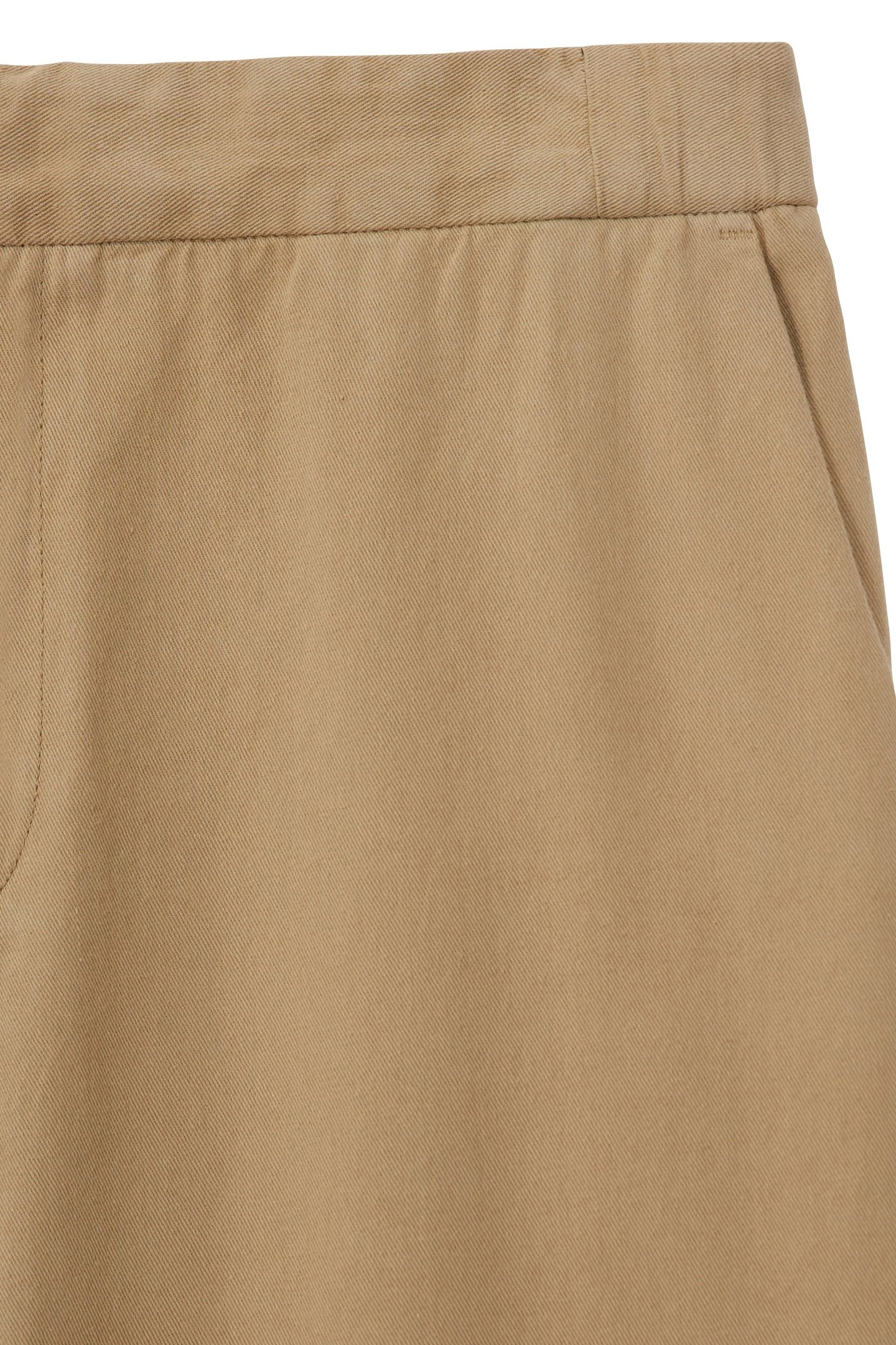 STRAIGHT PANTS WITH SEMI-ELASTICATED WAISTBAND BEIGE 6