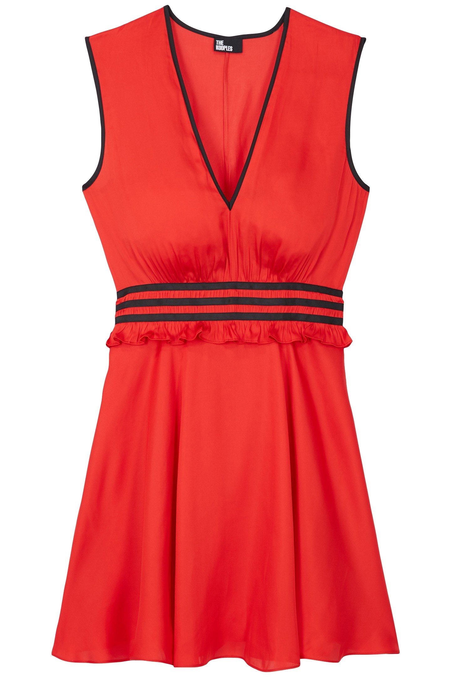 SHORT SLEEVELESS DRESS RED 4