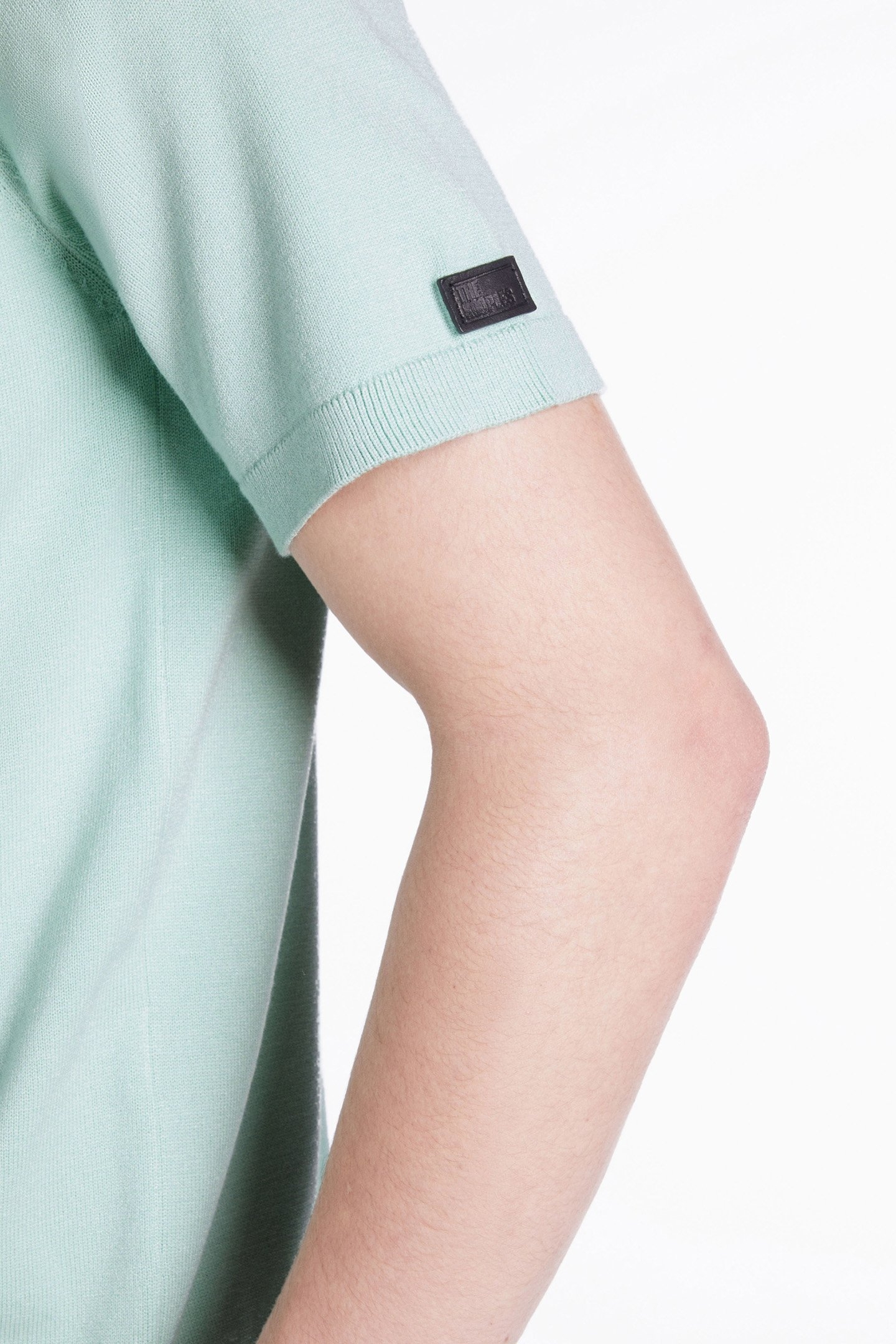 SHORT-SLEEVED SWEATER WITH TUNISIAN COLLAR OCEAN 6