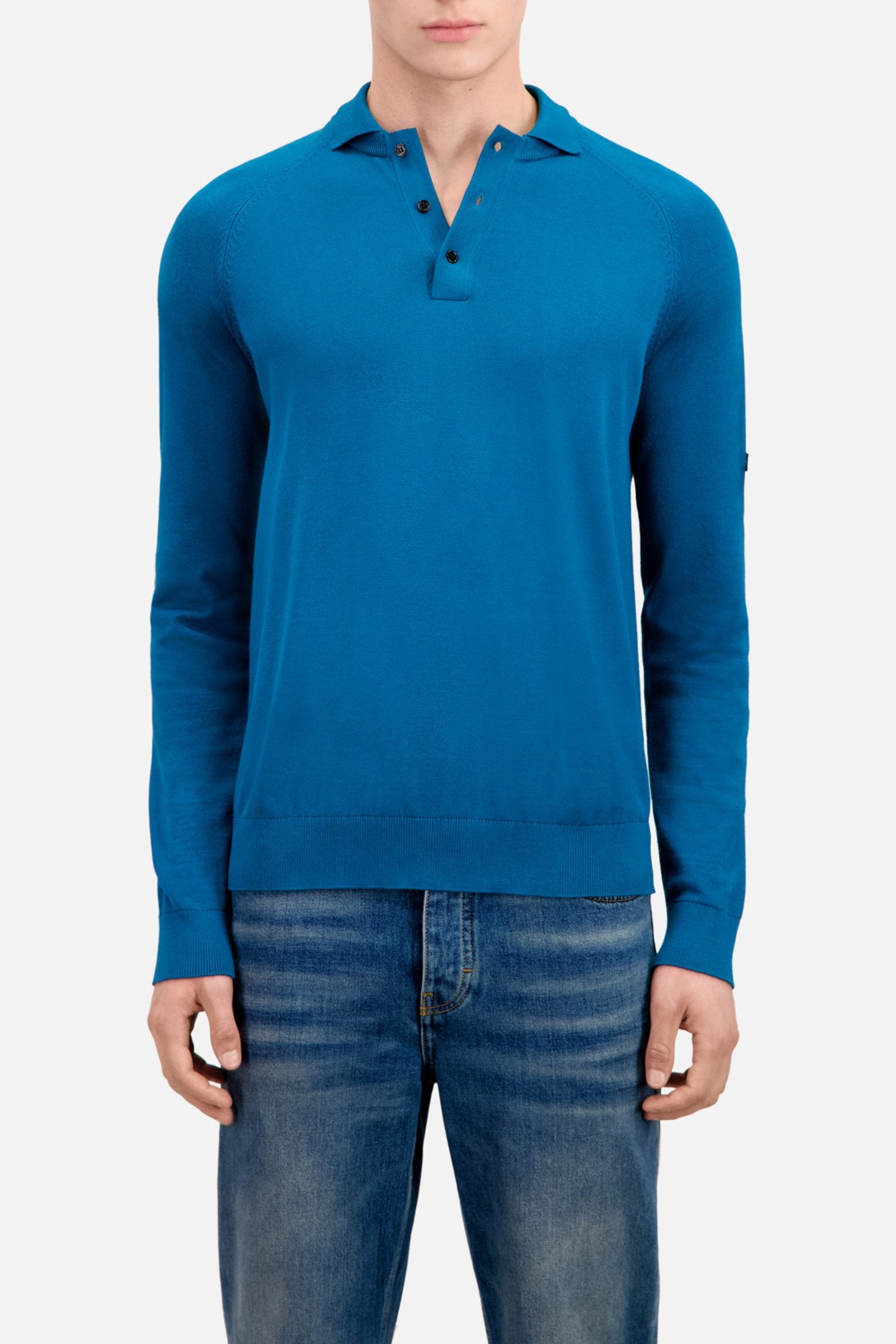 LONG-SLEEVED SWEATER MEDIUM BLUE 1