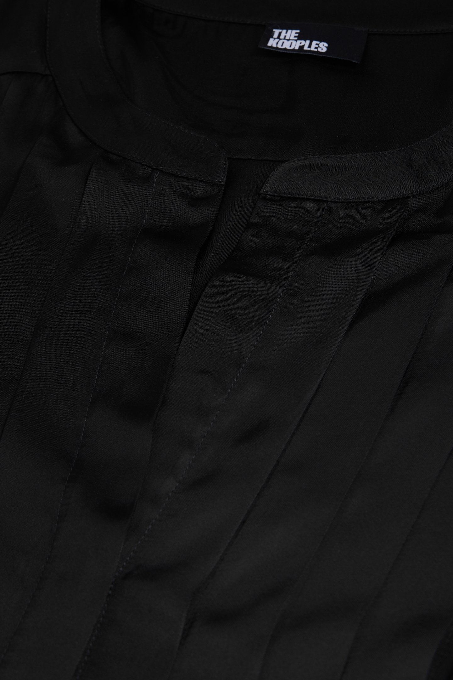 LONG PLEATED DRESS BLACK 7