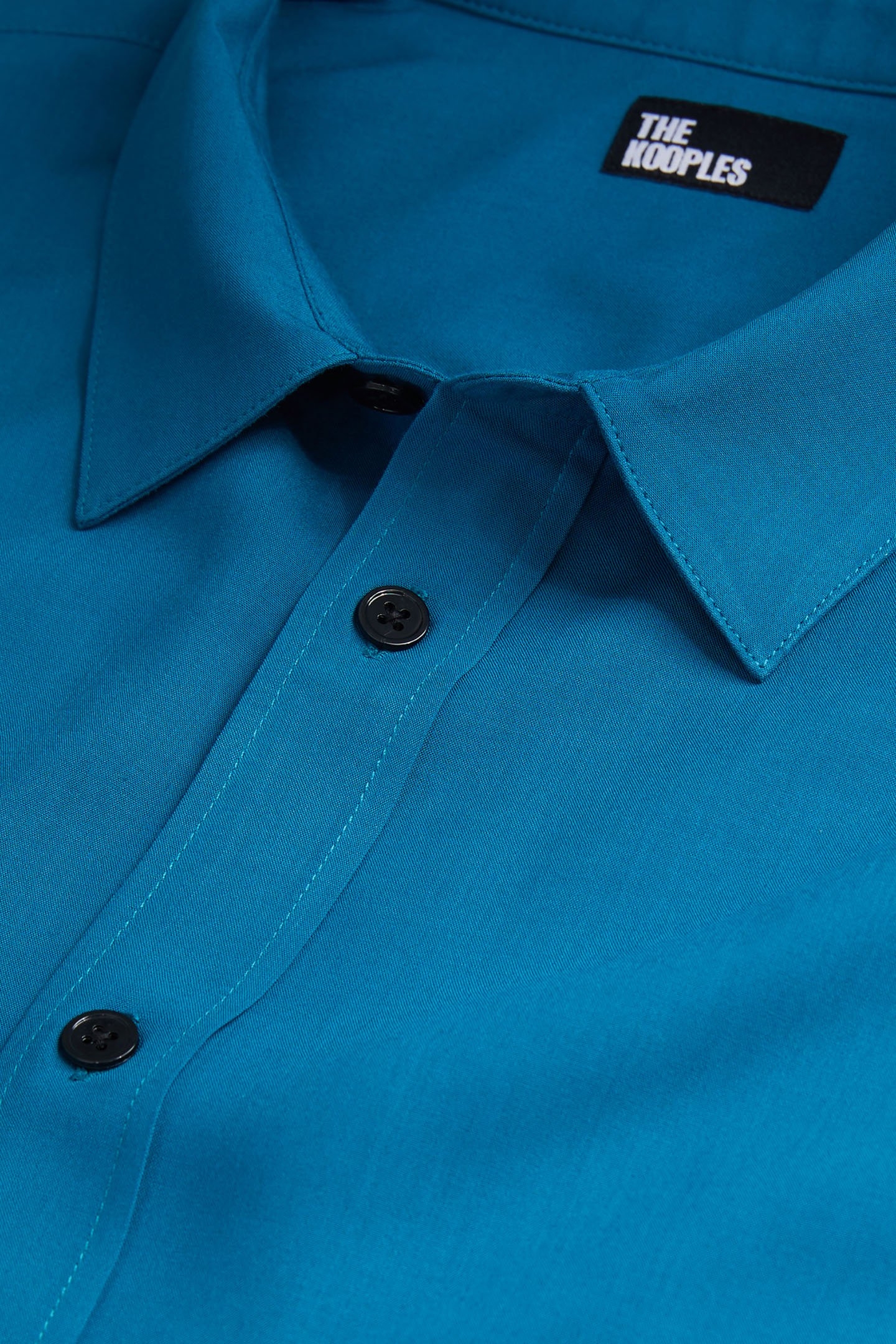 LONG SLEEVE SHIRT WITH CLASSIC COLLAR MEDIUM BLUE 7